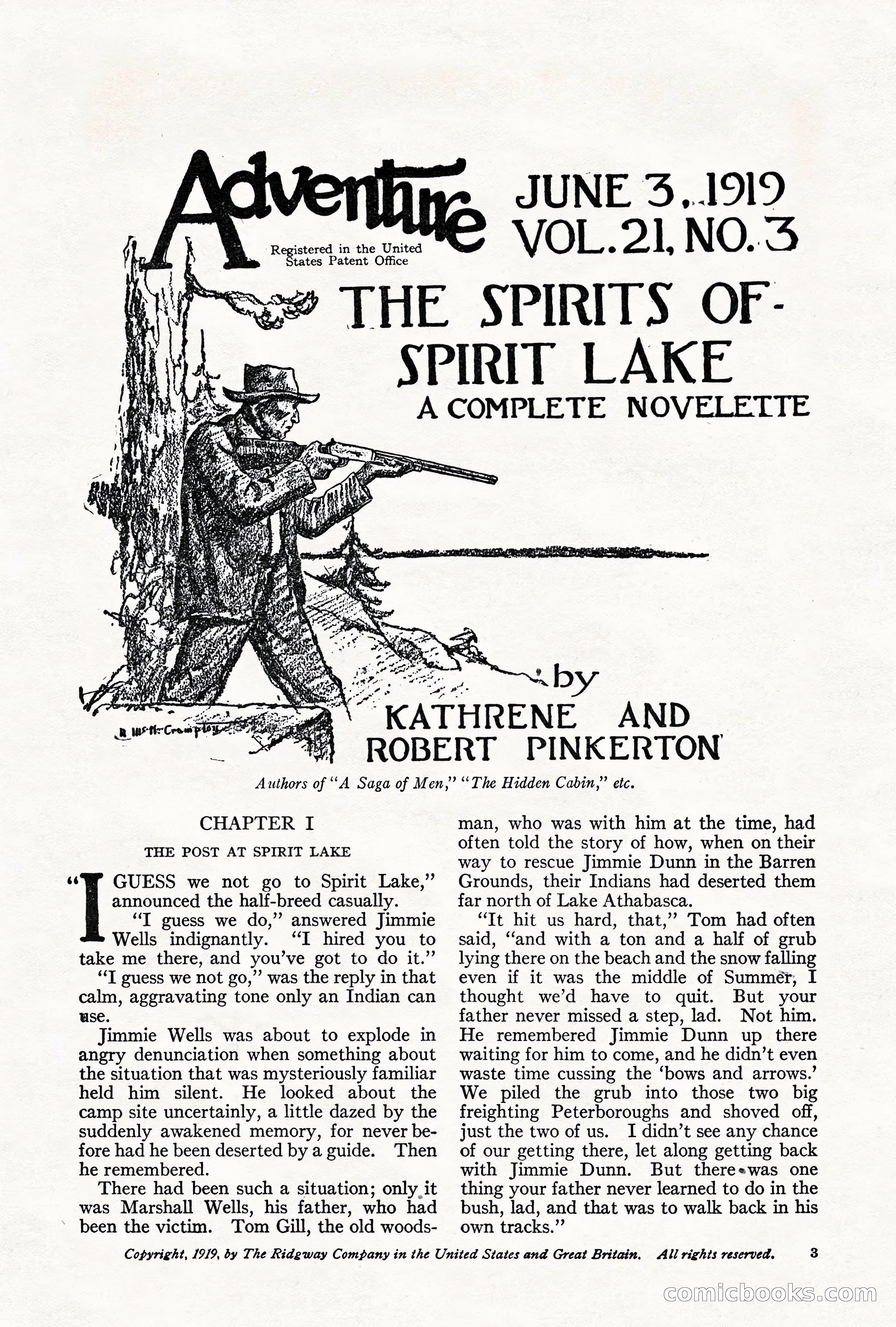 Adventure Magazine, June 3, 1919 — page 9 of 200