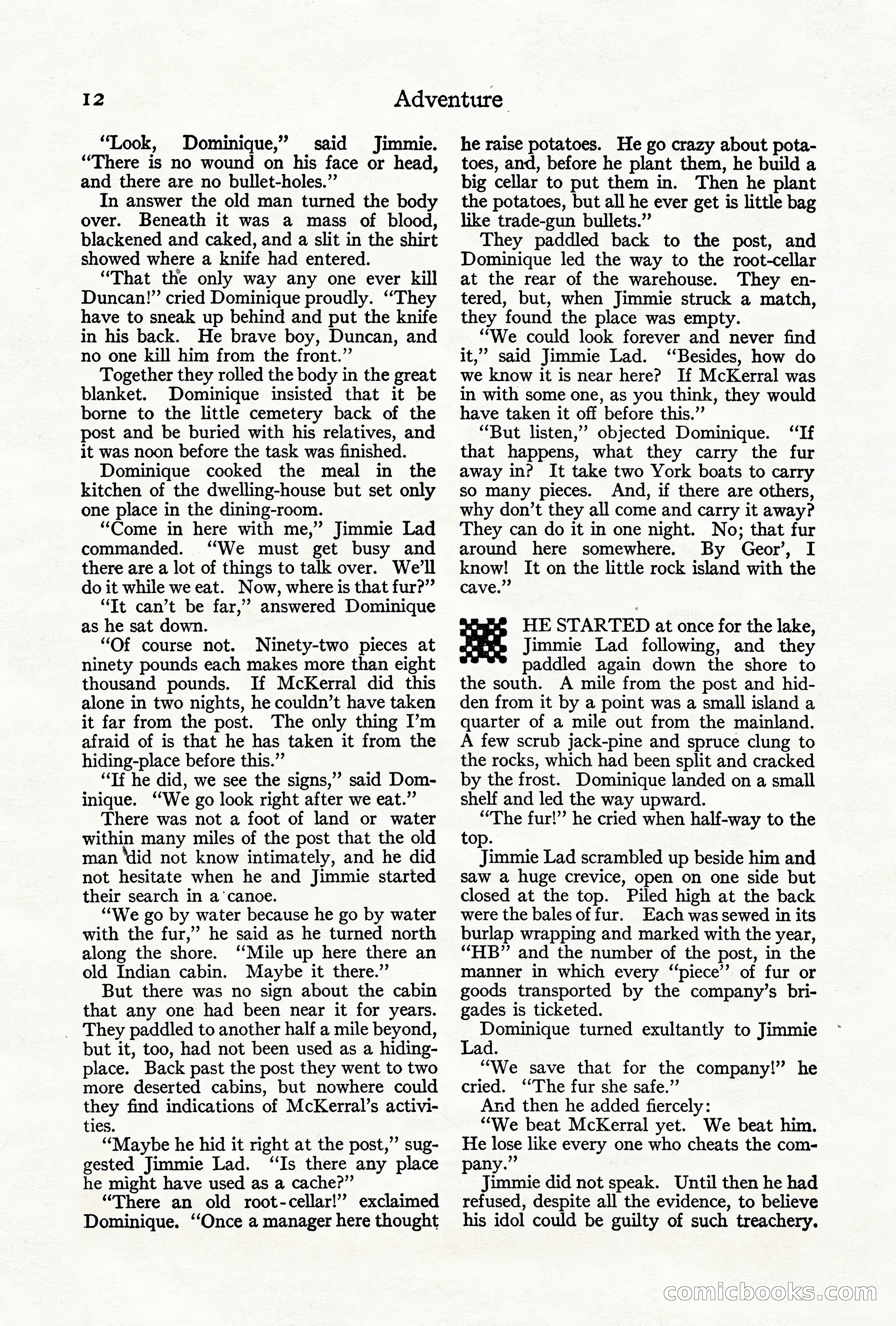 Adventure Magazine, June 3, 1919 — page 18 of 200