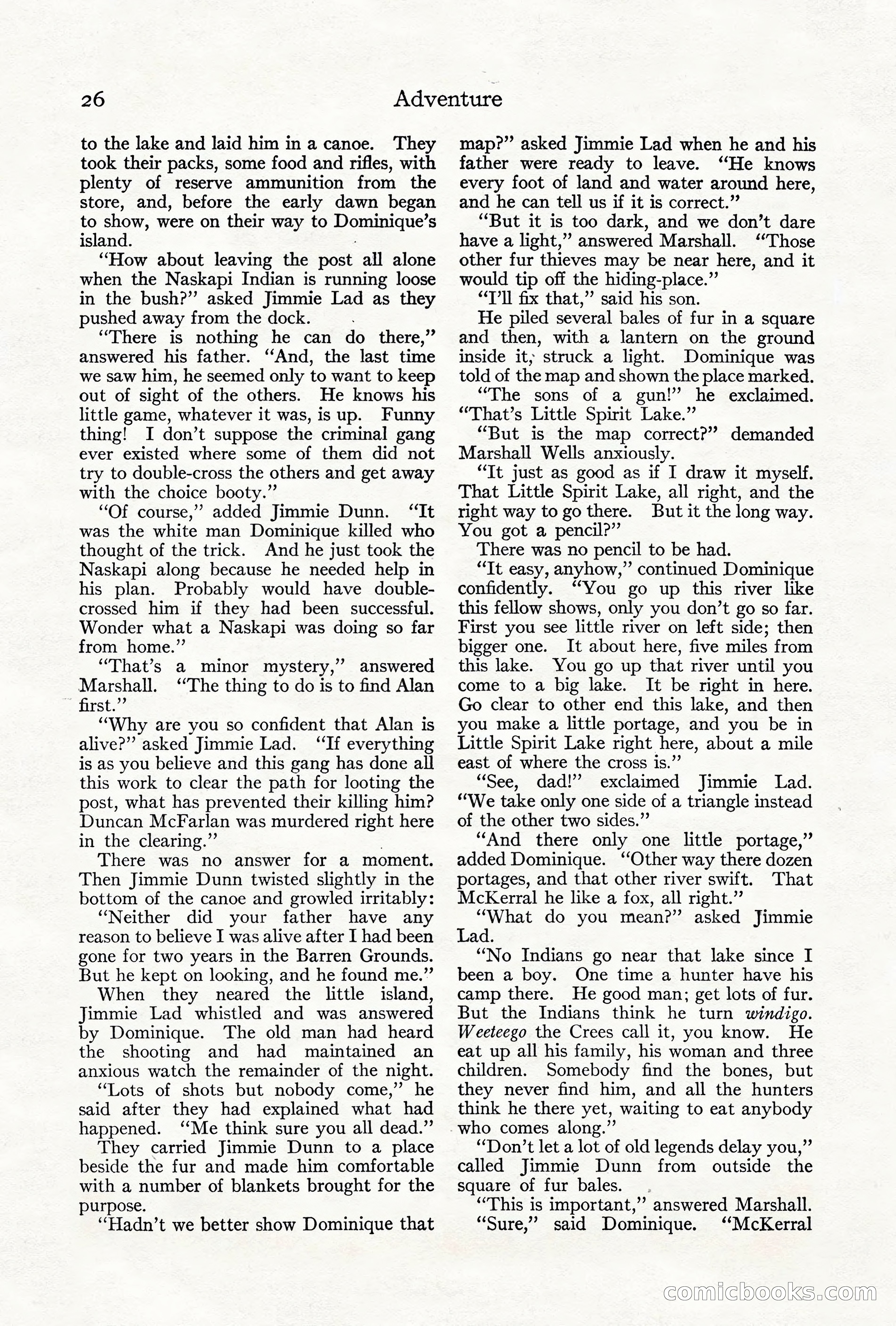 Adventure Magazine, June 3, 1919 — page 32 of 200