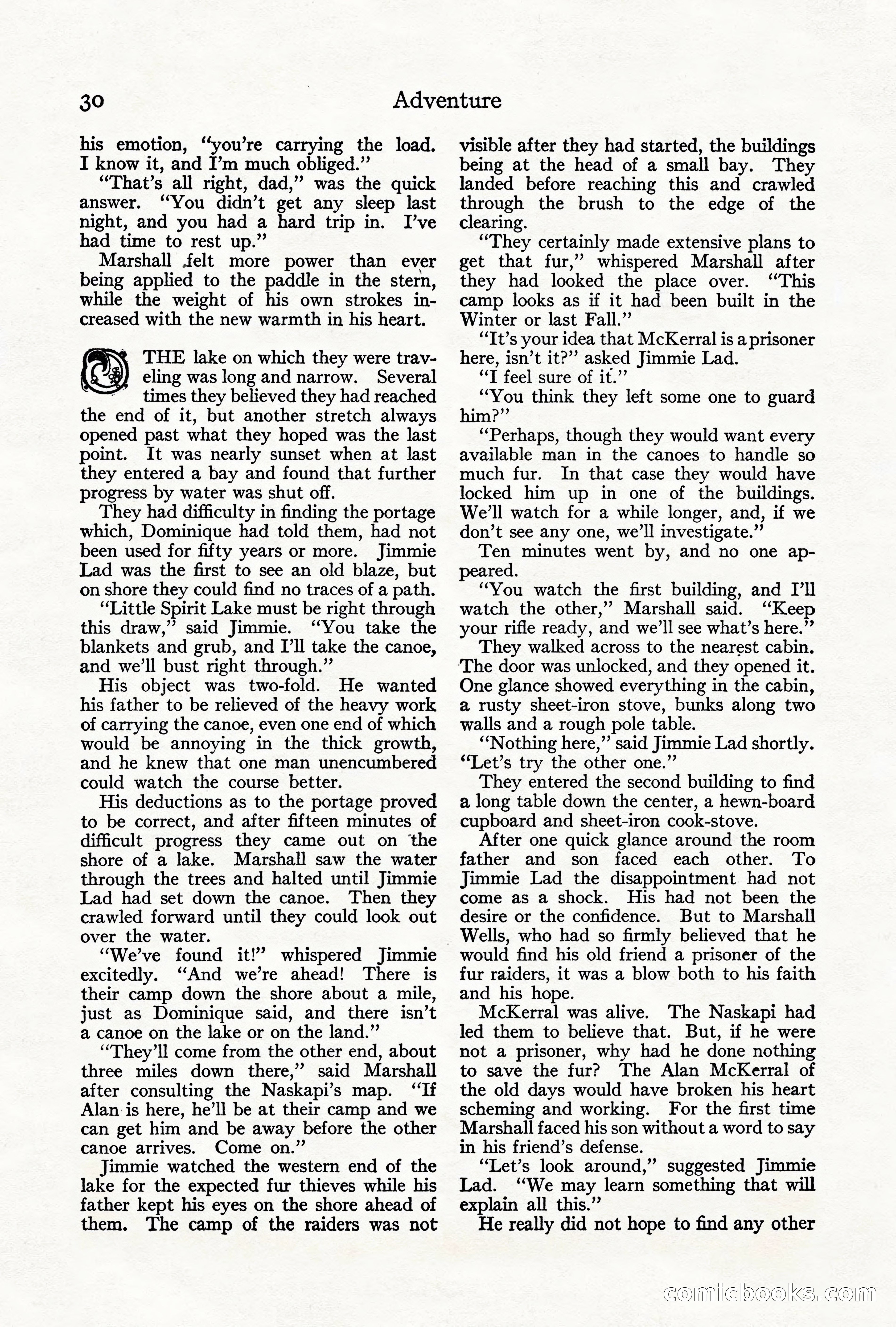 Adventure Magazine, June 3, 1919 — page 36 of 200