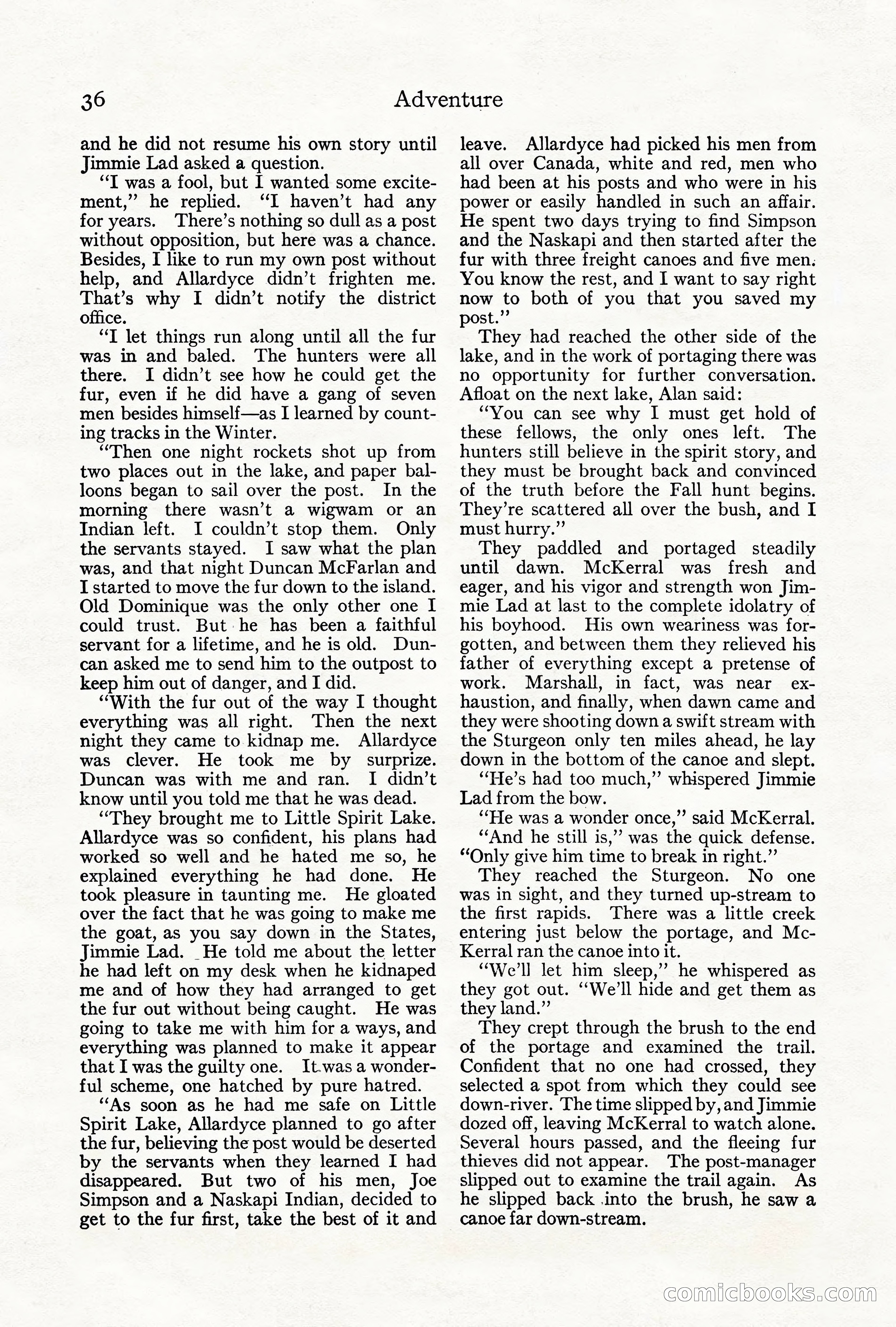 Adventure Magazine, June 3, 1919 — page 42 of 200