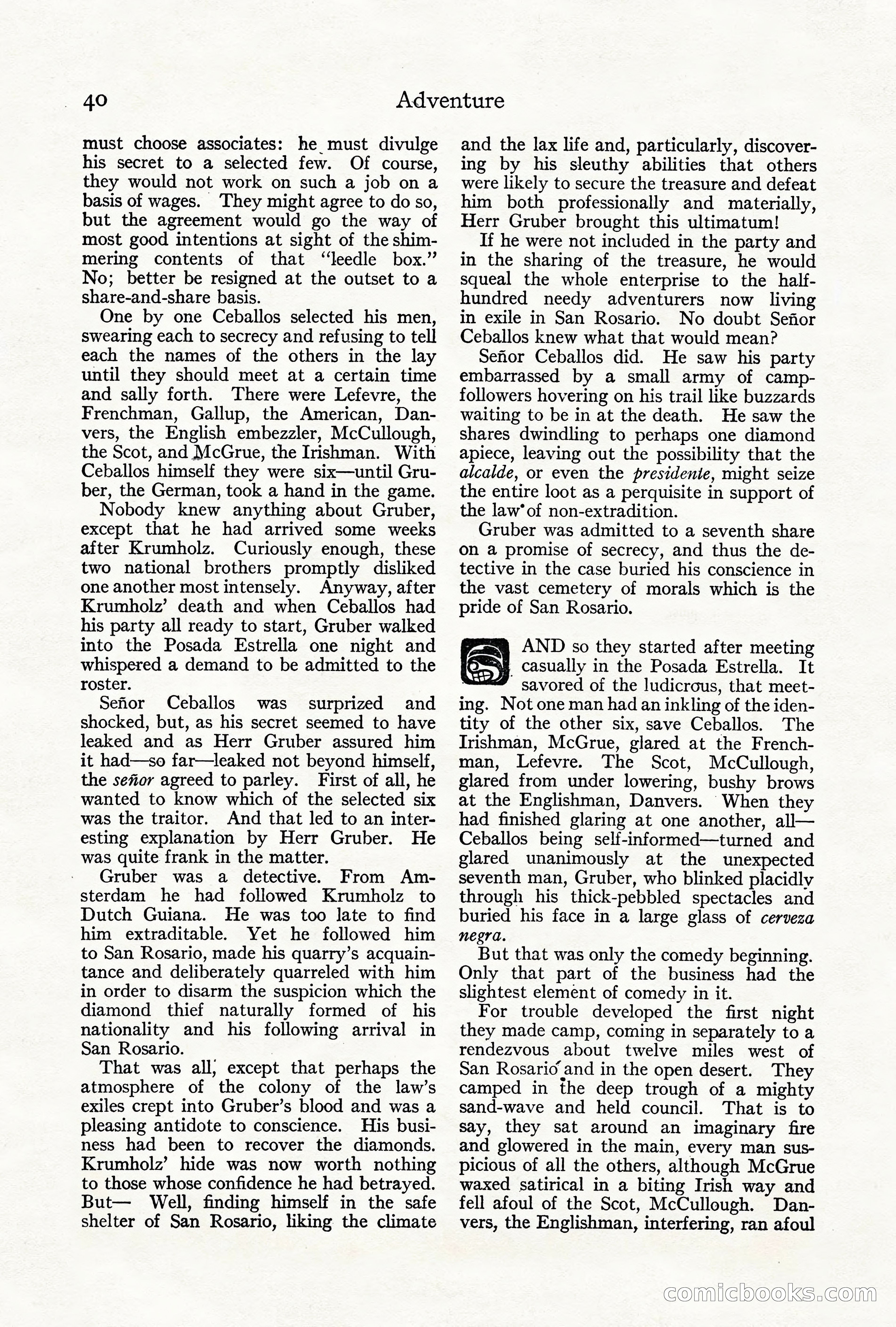Adventure Magazine, June 3, 1919 — page 46 of 200