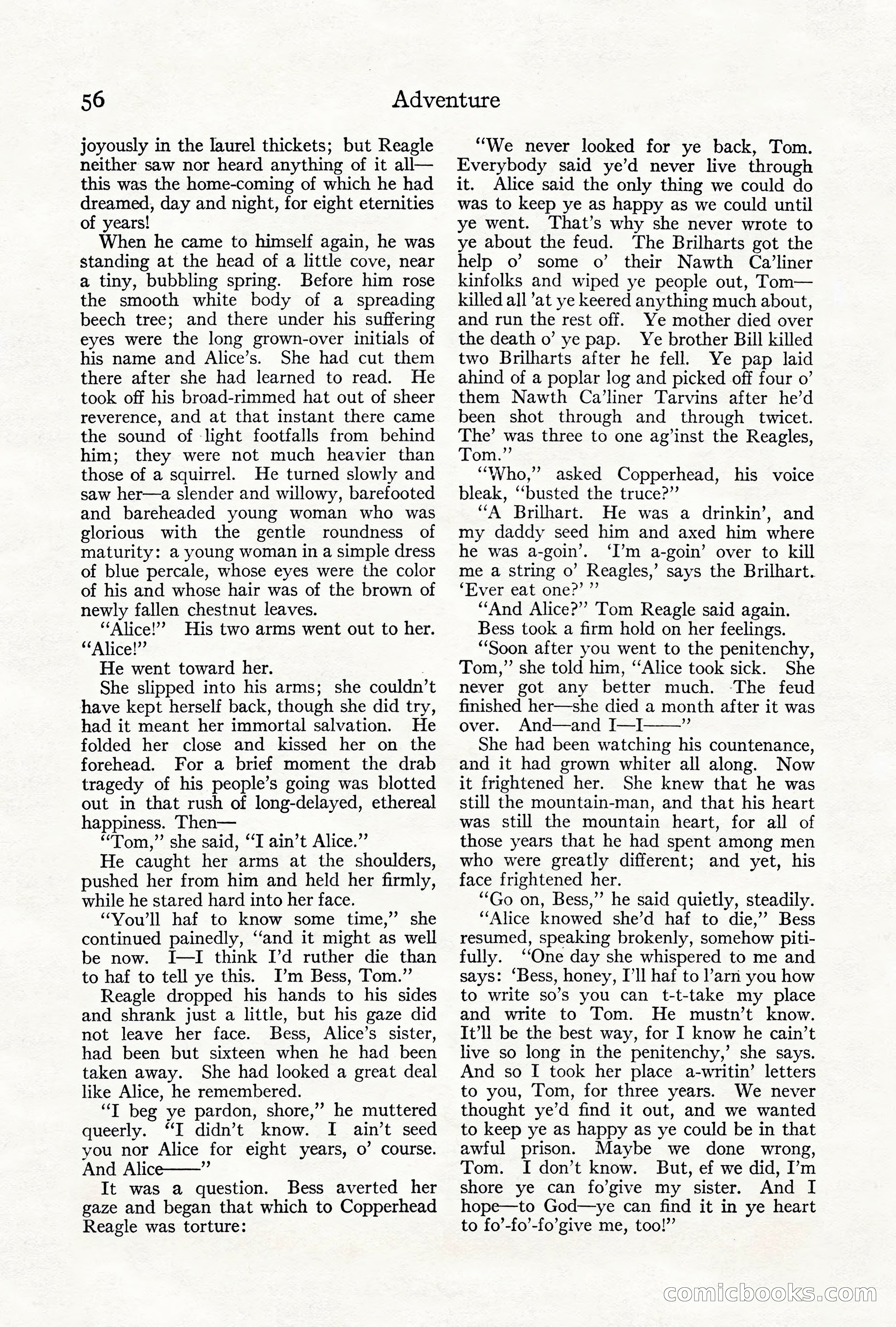 Adventure Magazine, June 3, 1919 — page 62 of 200
