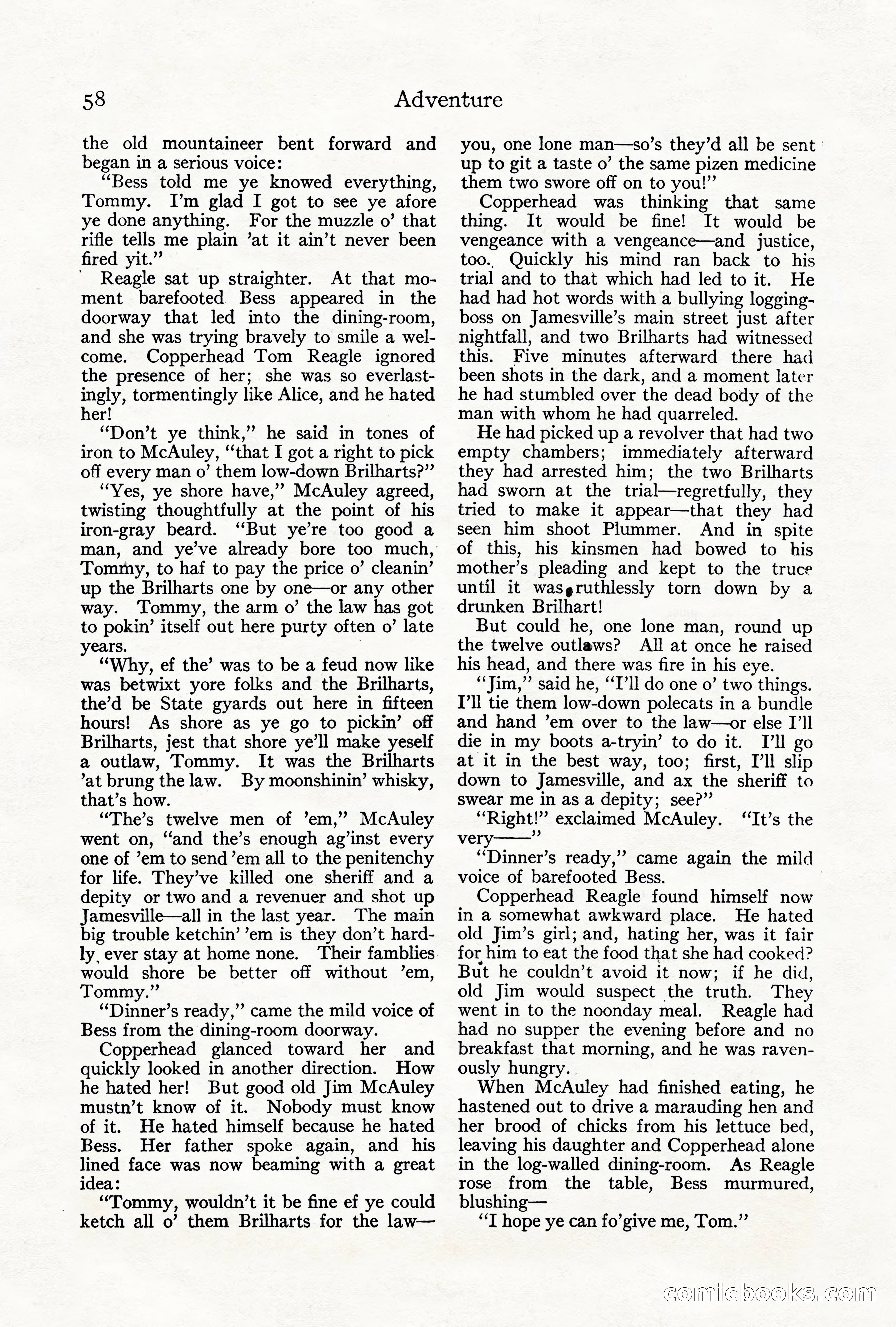 Adventure Magazine, June 3, 1919 — page 64 of 200