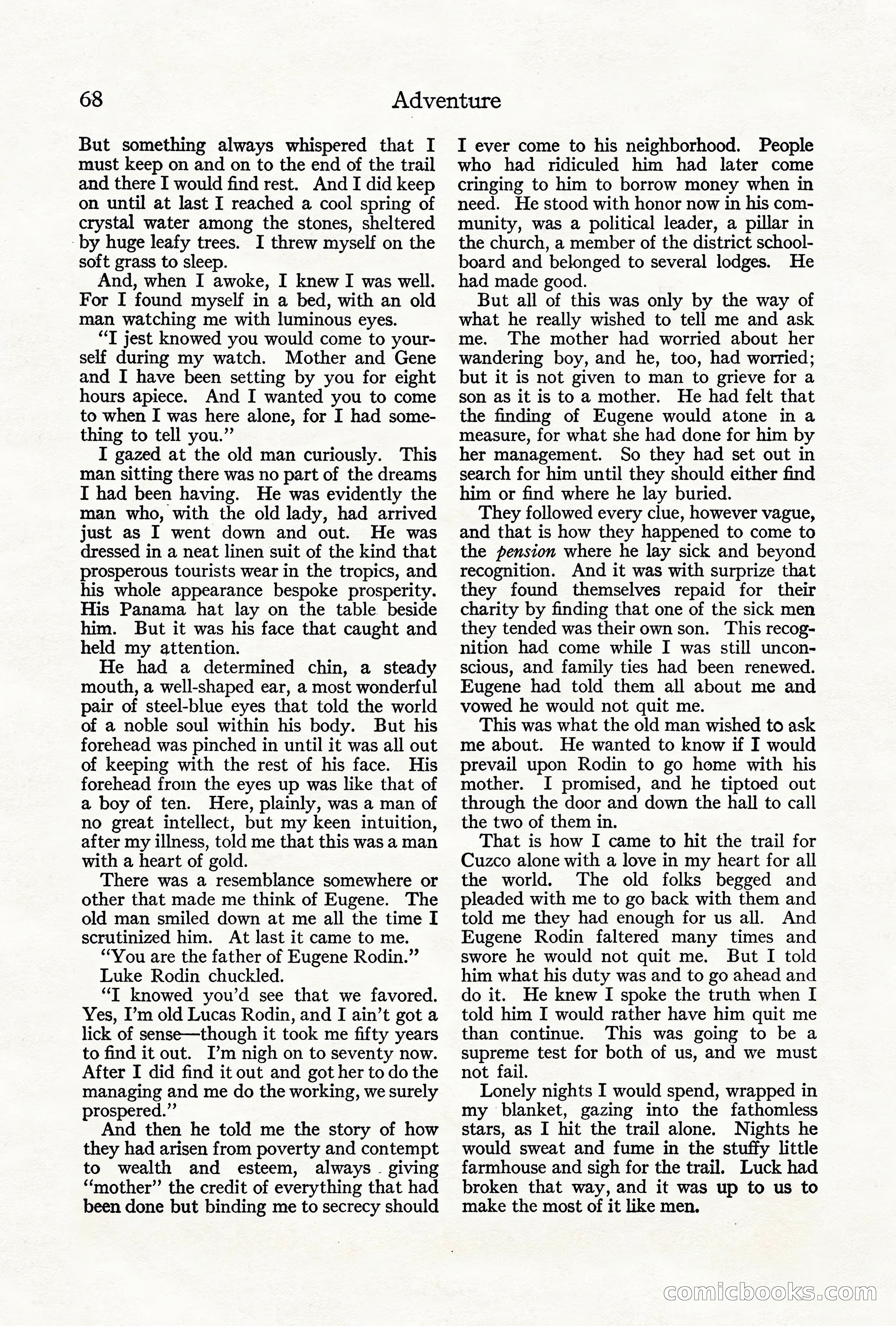 Adventure Magazine, June 3, 1919 — page 74 of 200