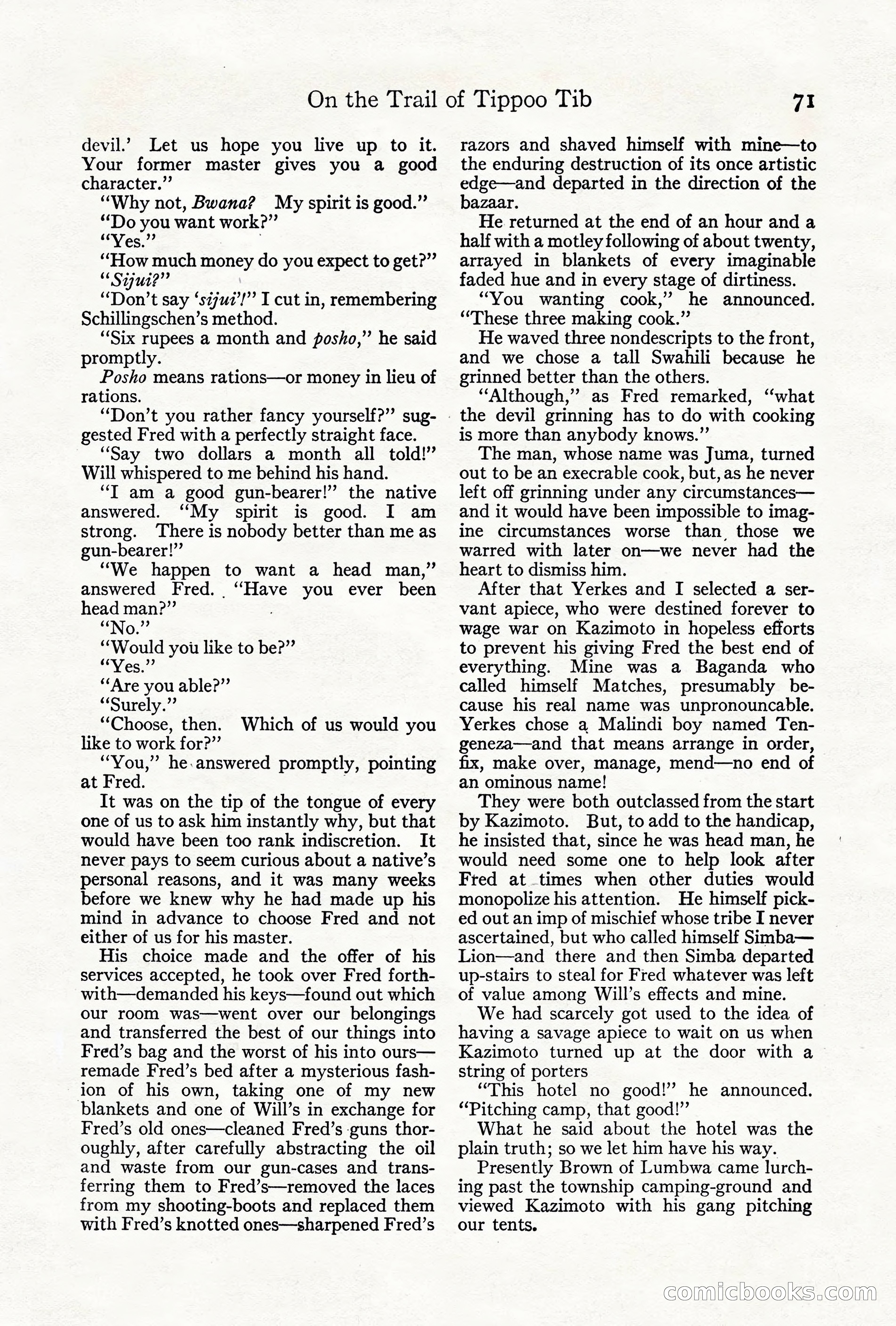 Adventure Magazine, June 3, 1919 — page 77 of 200