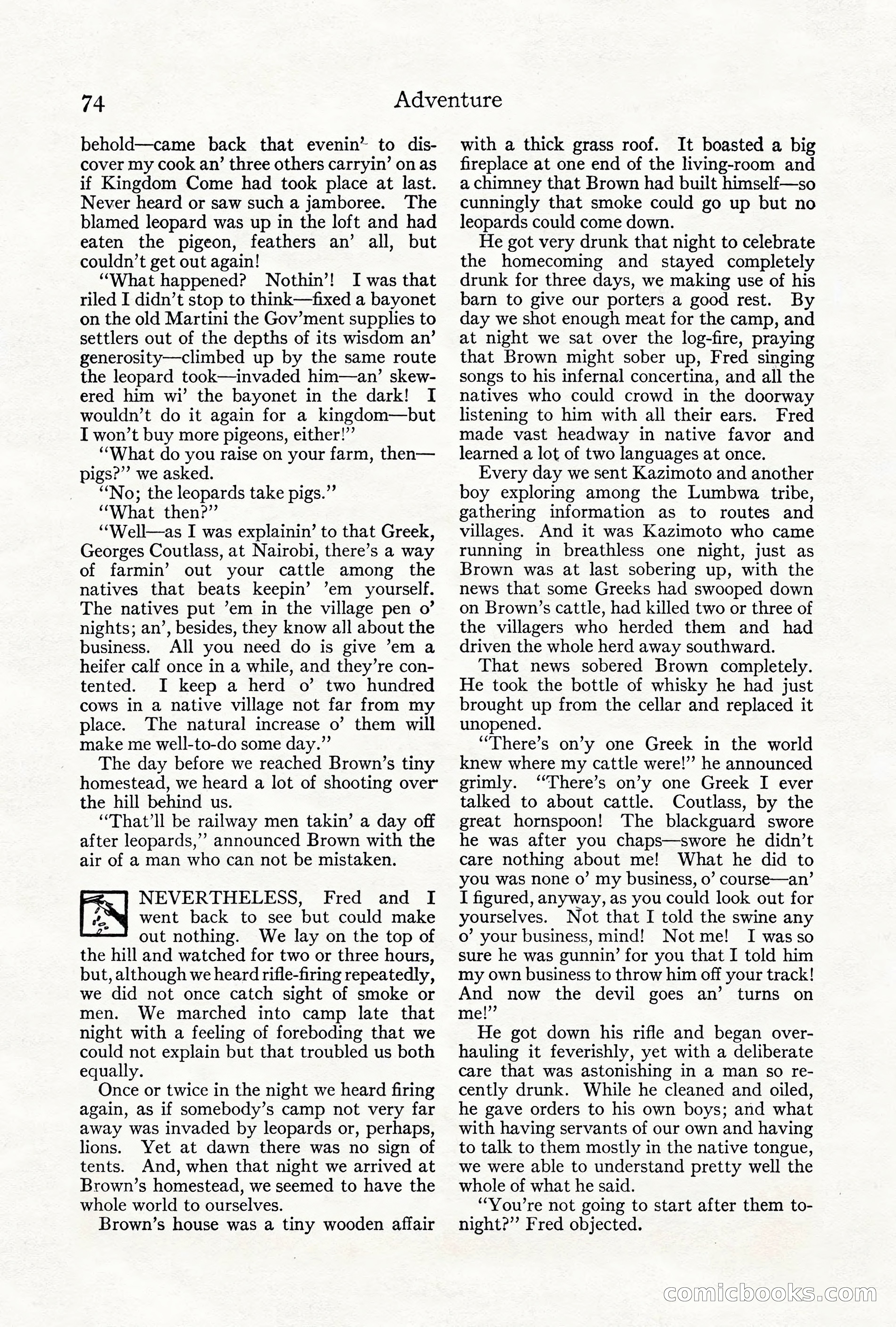 Adventure Magazine, June 3, 1919 — page 80 of 200