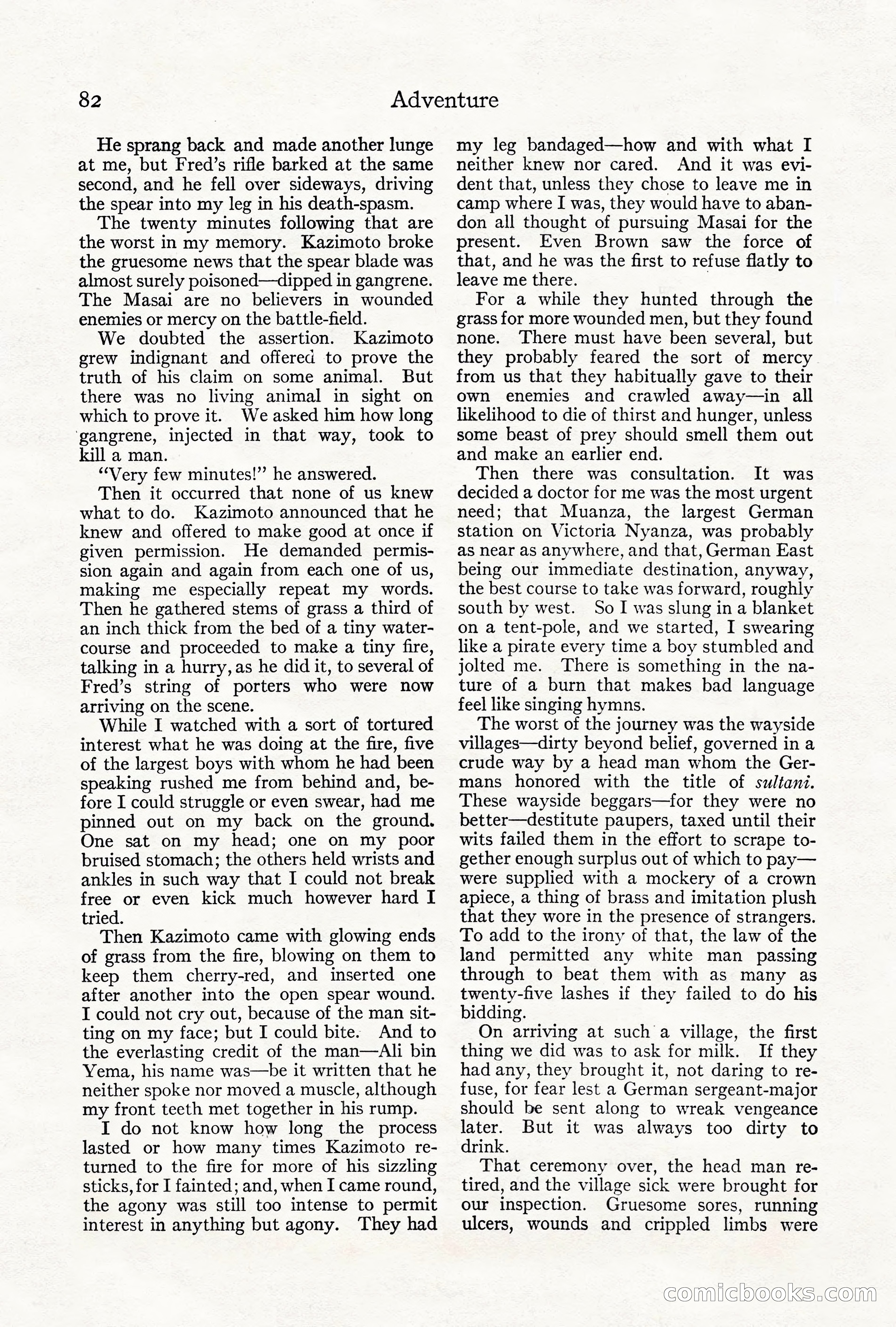 Adventure Magazine, June 3, 1919 — page 88 of 200