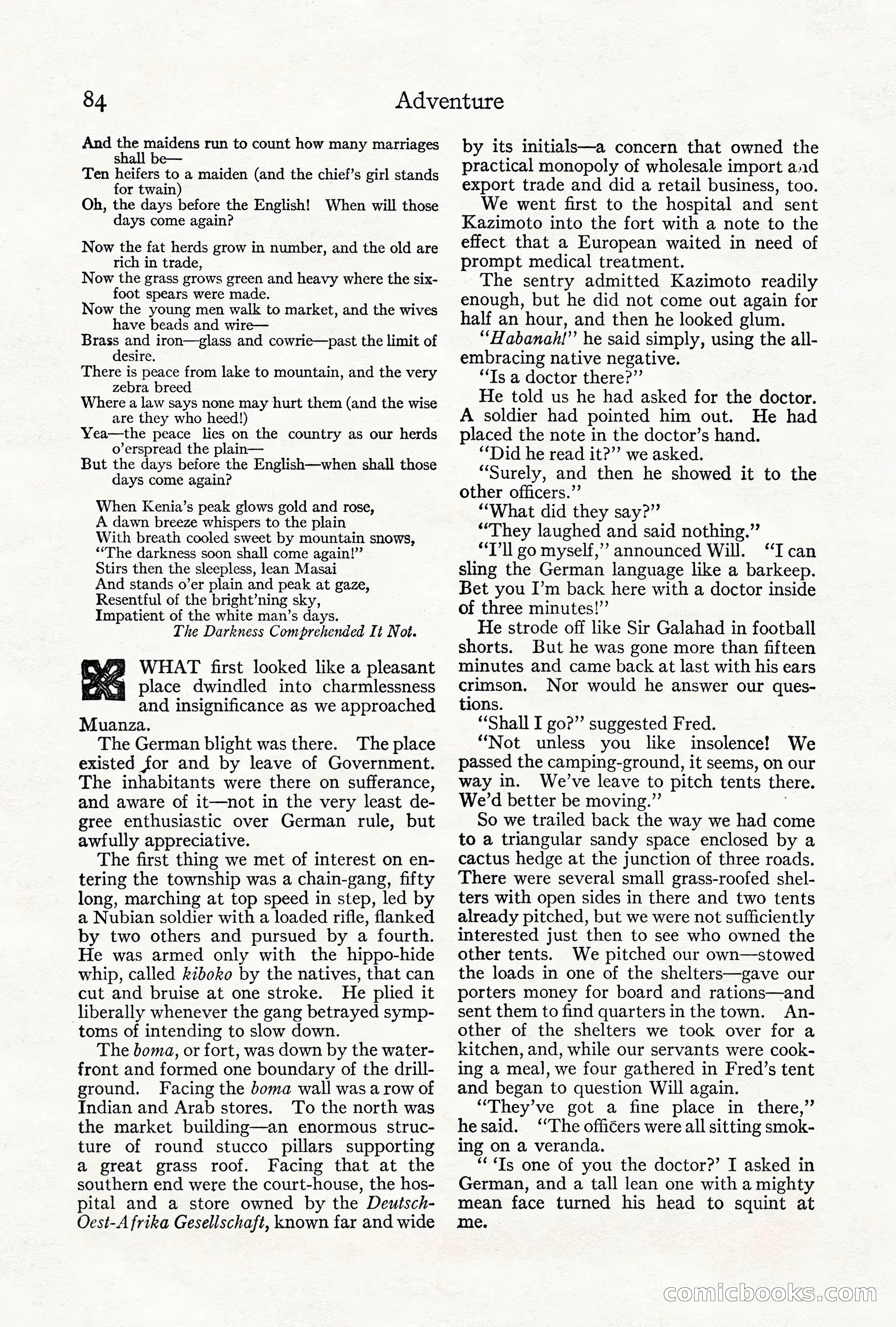 Adventure Magazine, June 3, 1919 — page 90 of 200