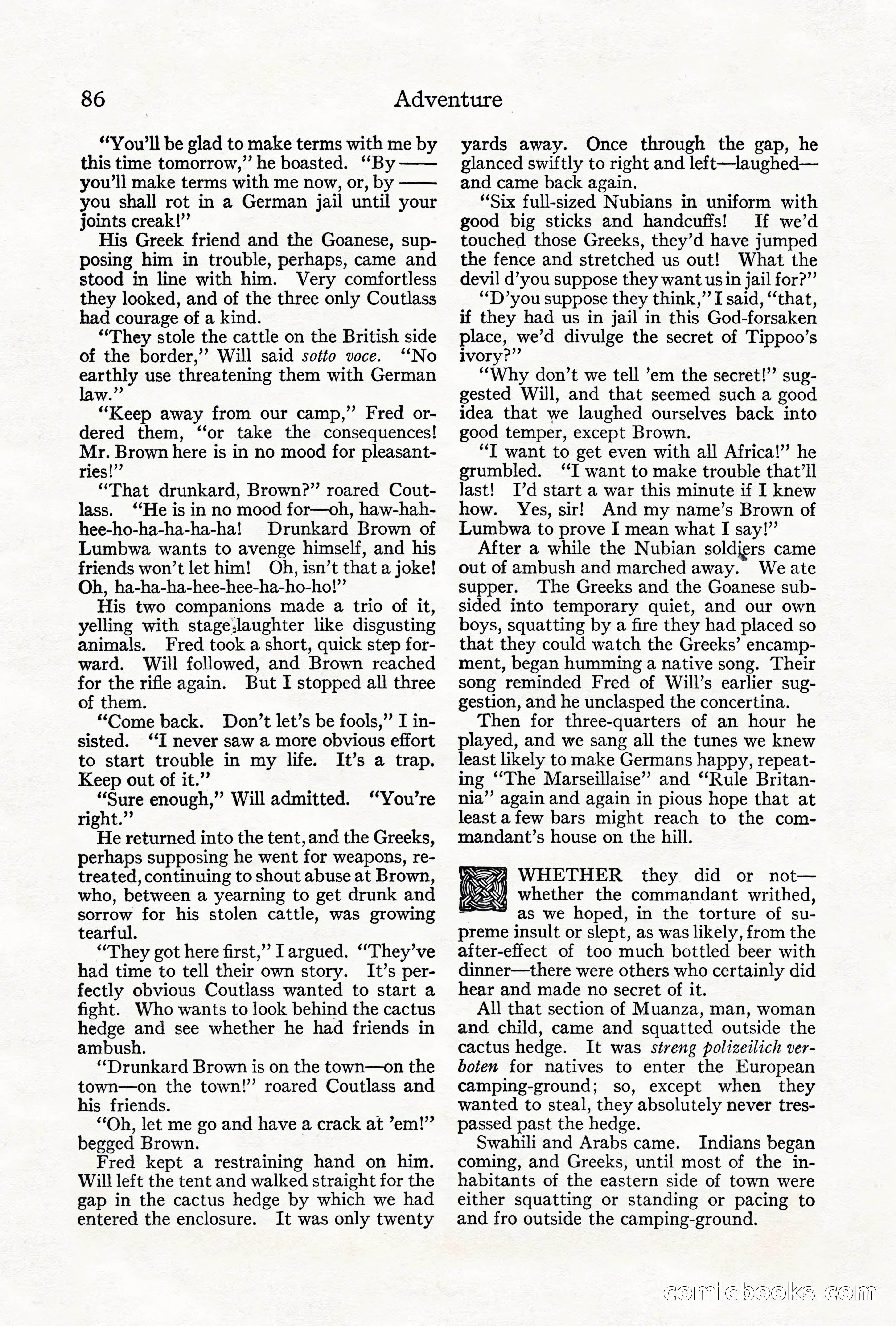 Adventure Magazine, June 3, 1919 — page 92 of 200
