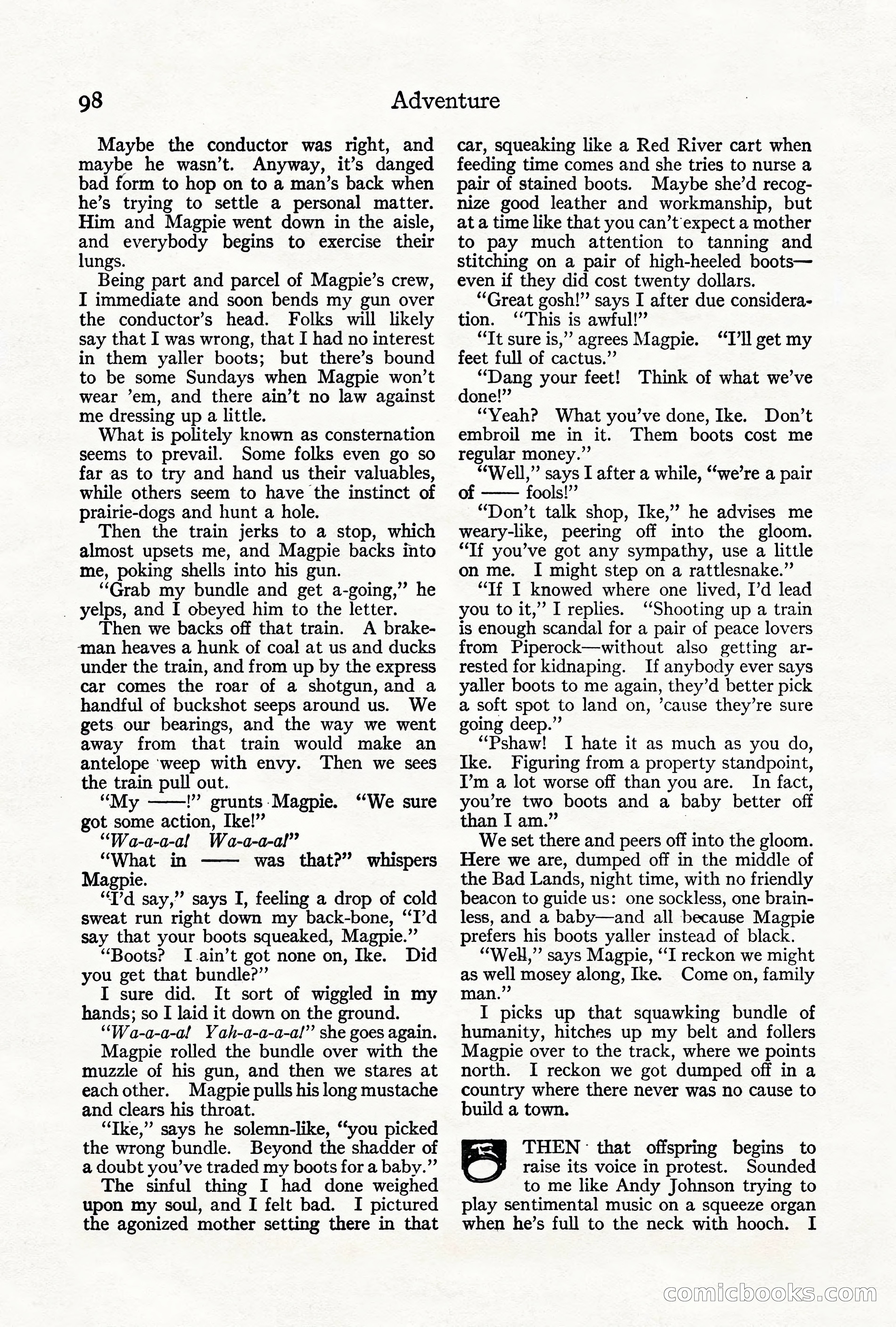 Adventure Magazine, June 3, 1919 — page 104 of 200