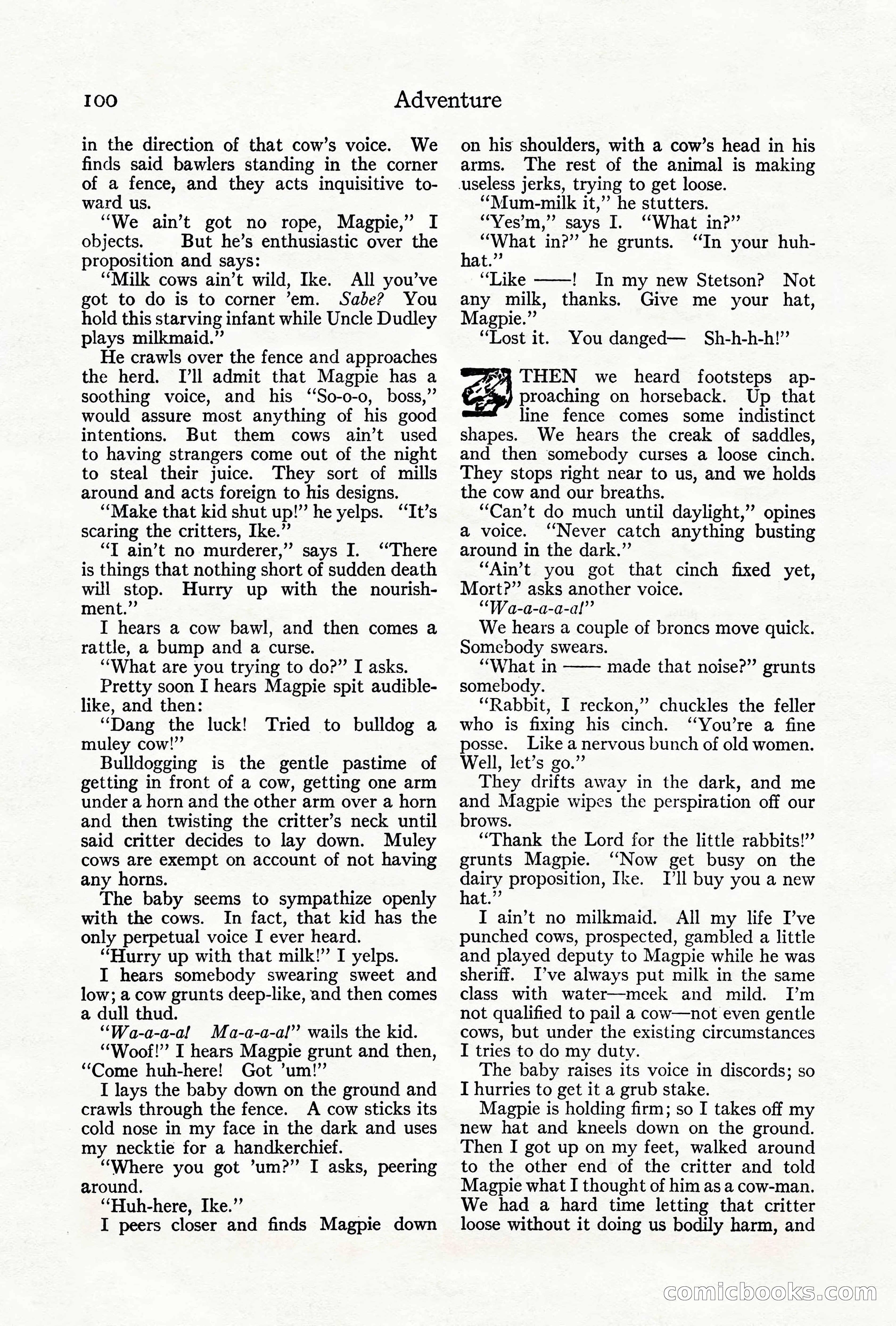 Adventure Magazine, June 3, 1919 — page 106 of 200
