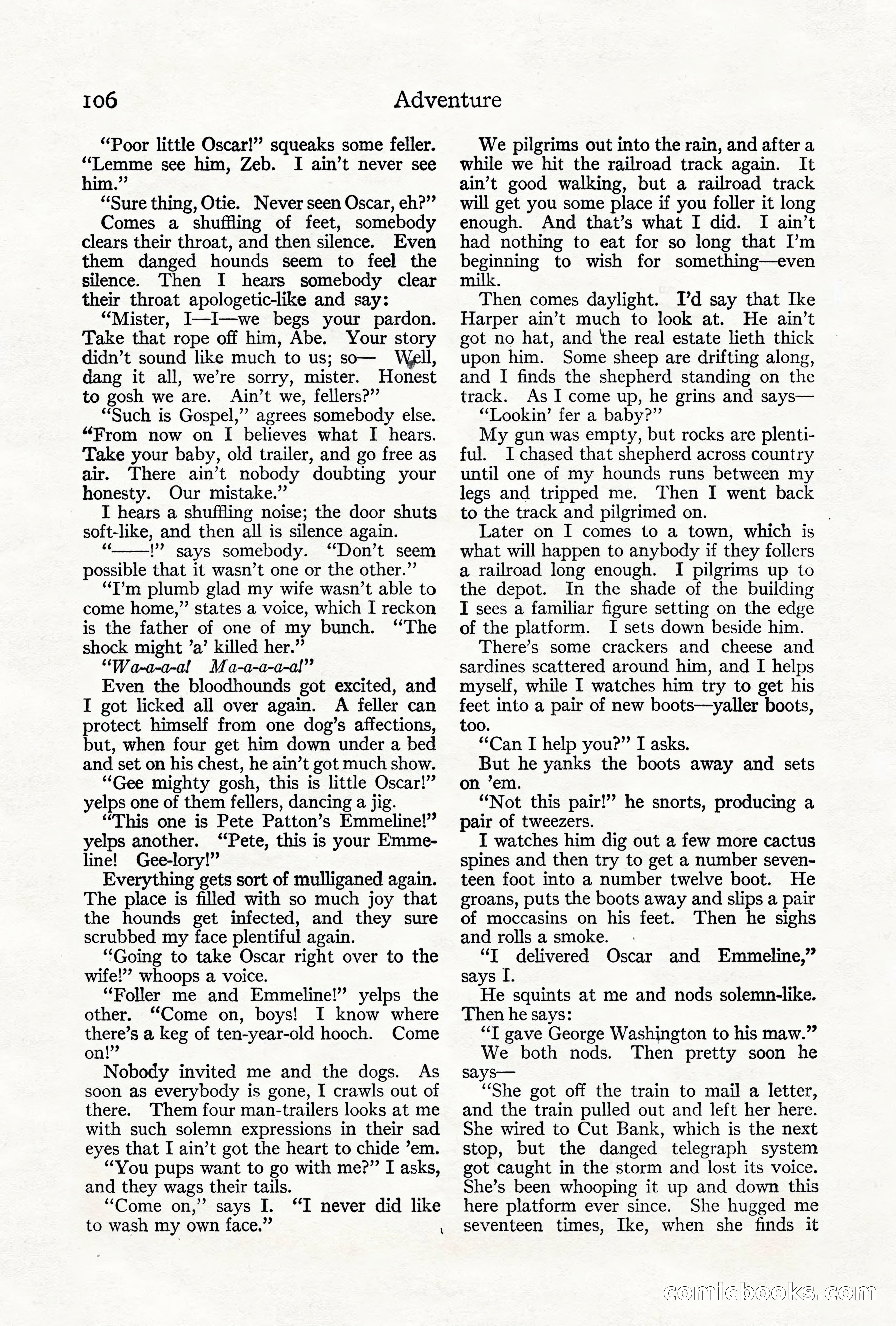 Adventure Magazine, June 3, 1919 — page 112 of 200