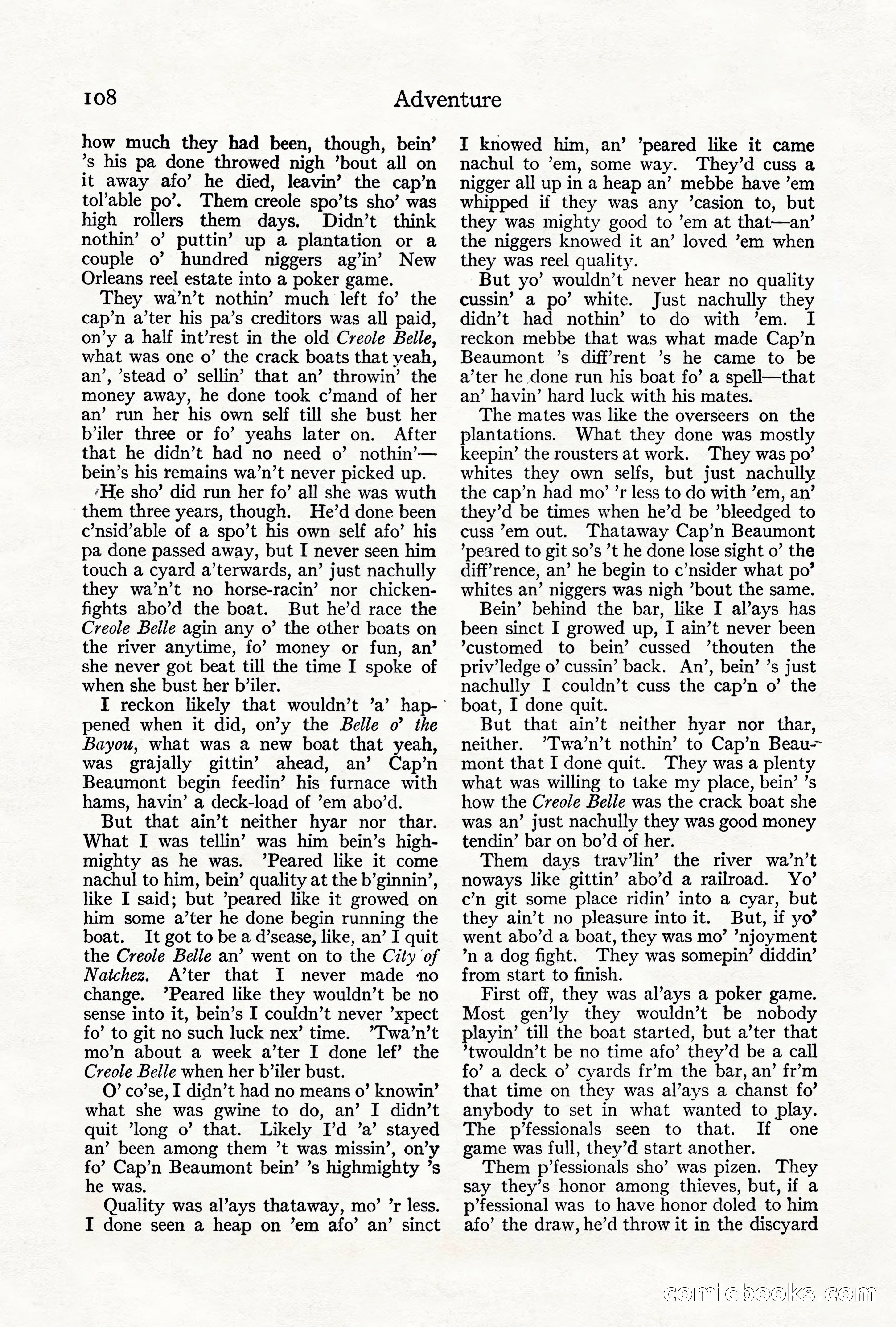 Adventure Magazine, June 3, 1919 — page 114 of 200