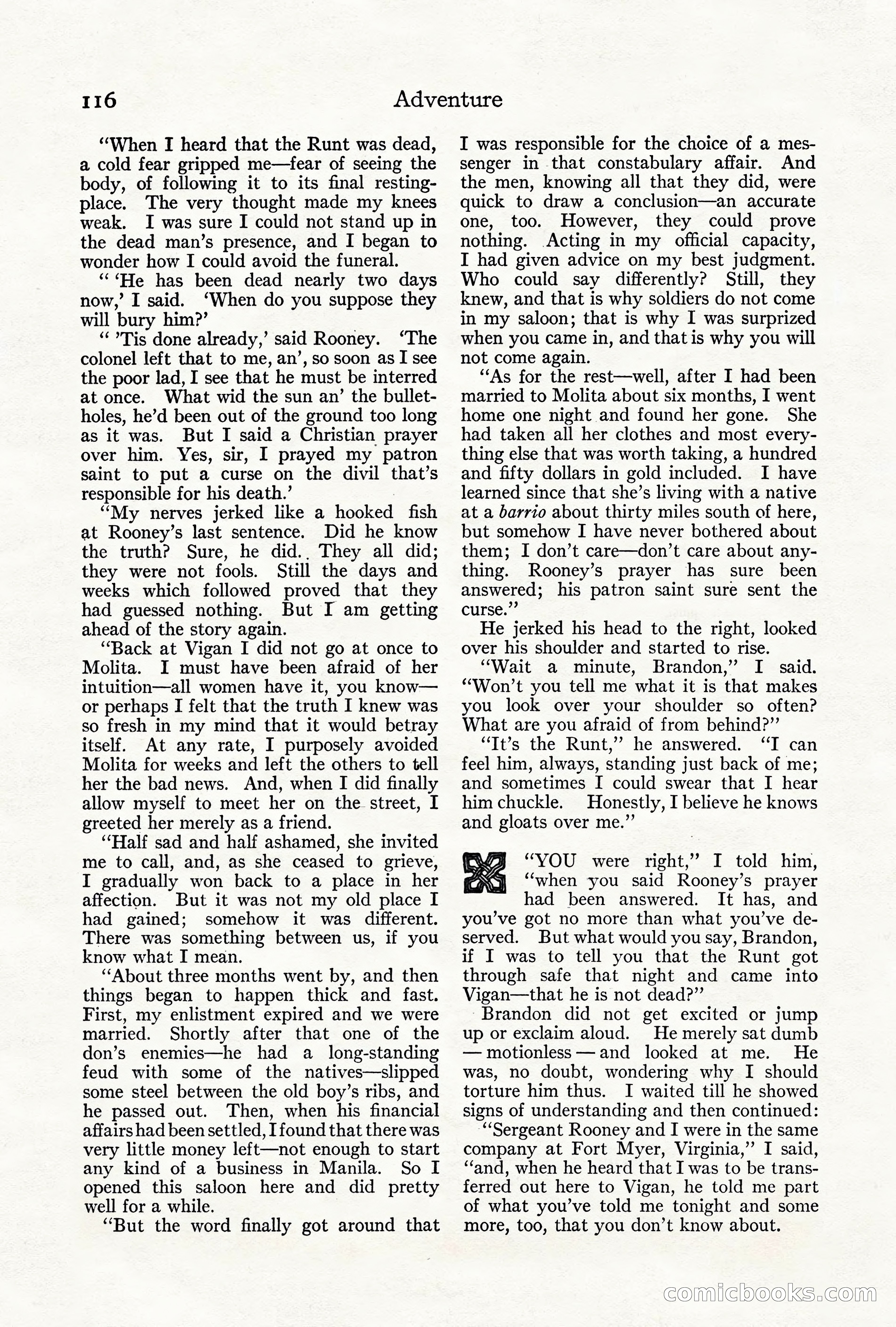 Adventure Magazine, June 3, 1919 — page 122 of 200