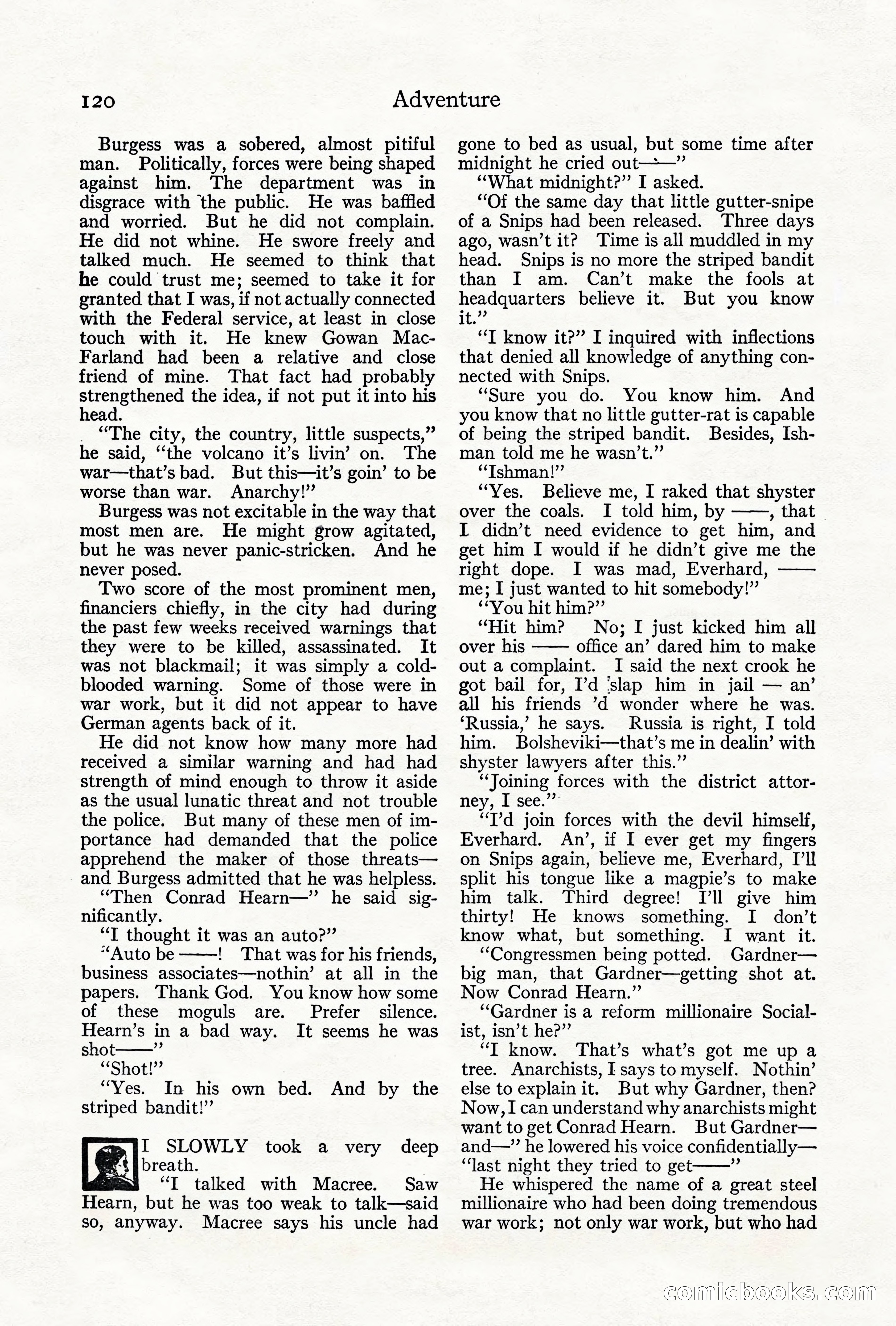 Adventure Magazine, June 3, 1919 — page 126 of 200