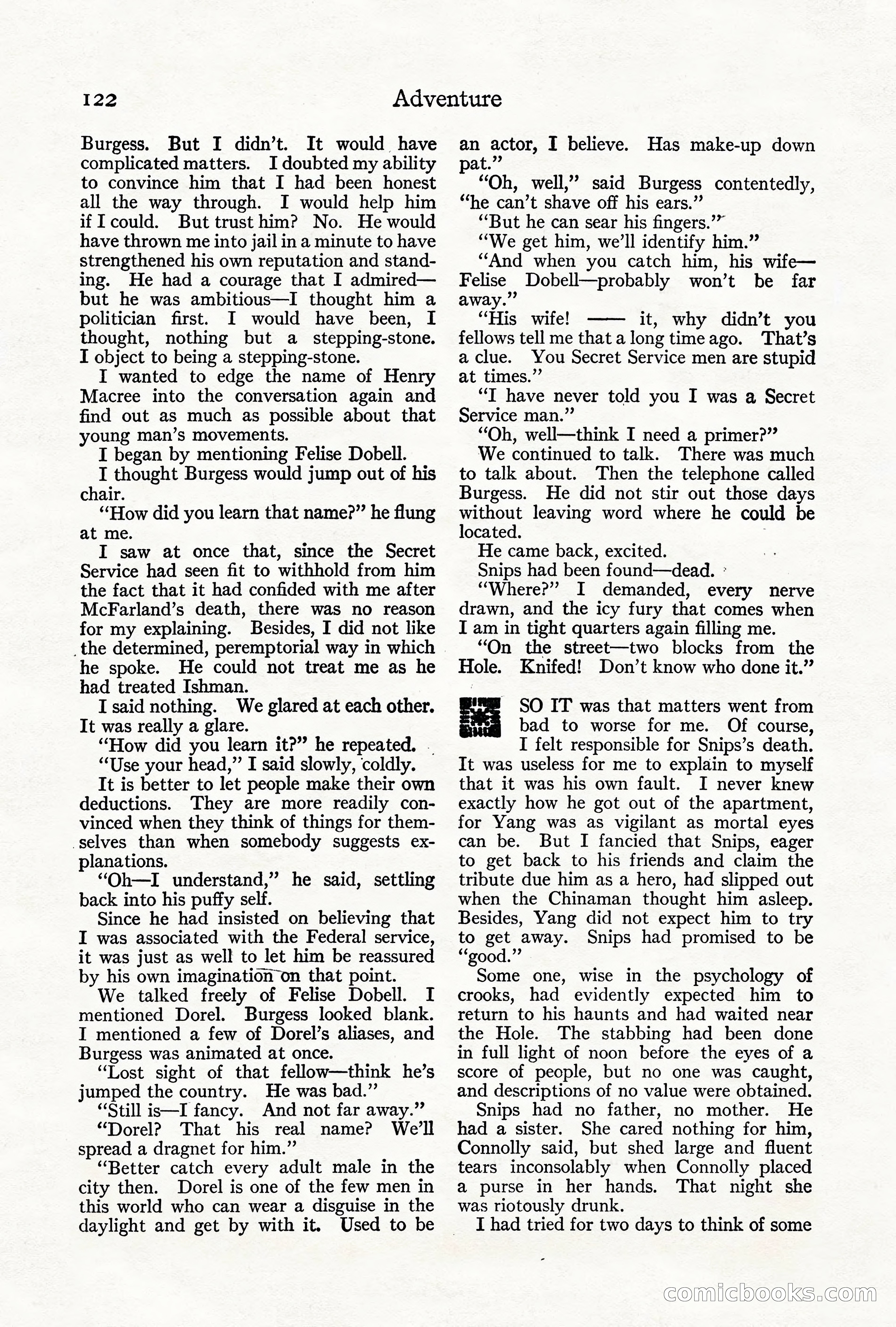 Adventure Magazine, June 3, 1919 — page 128 of 200