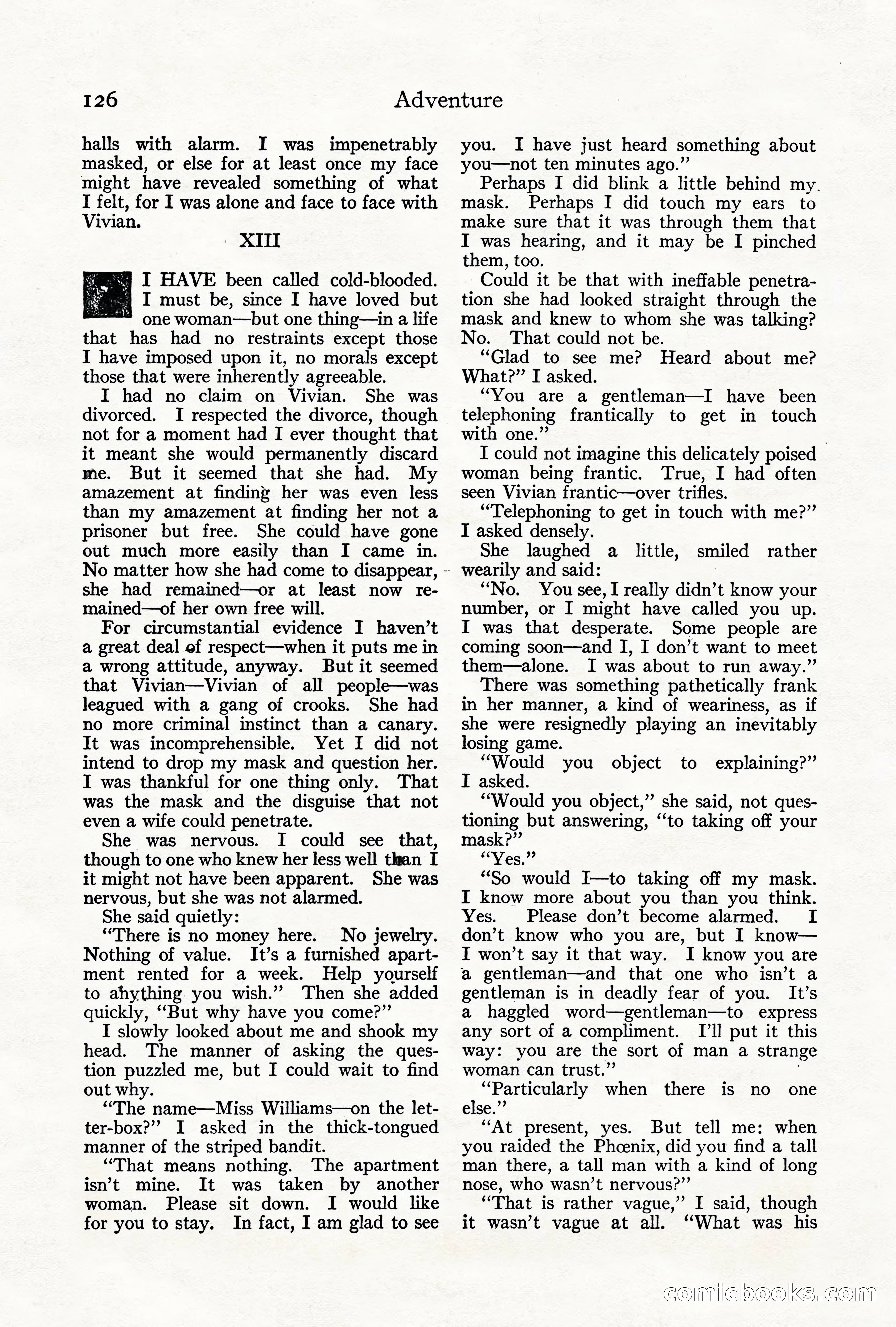 Adventure Magazine, June 3, 1919 — page 132 of 200