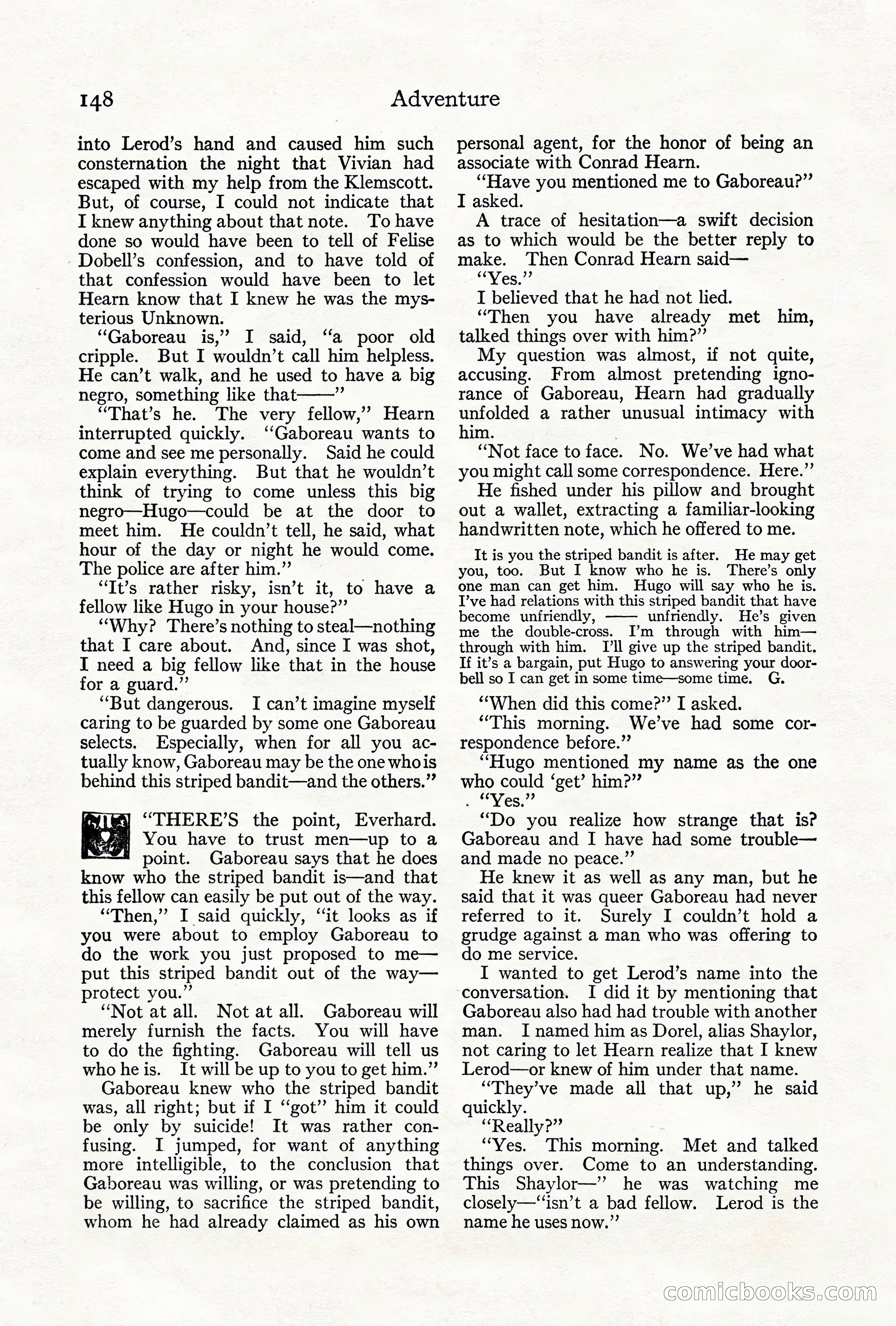 Adventure Magazine, June 3, 1919 — page 154 of 200