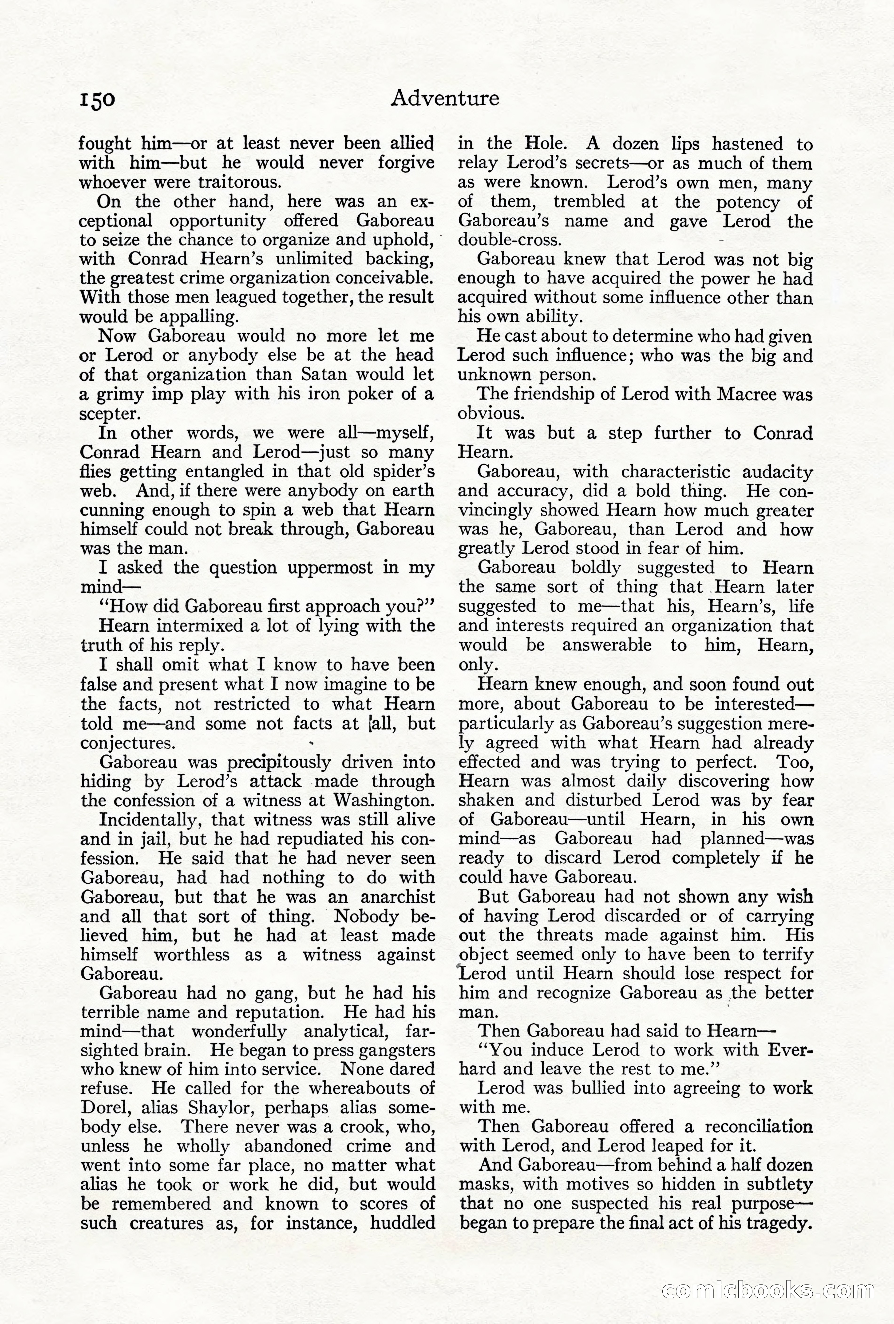 Adventure Magazine, June 3, 1919 — page 156 of 200