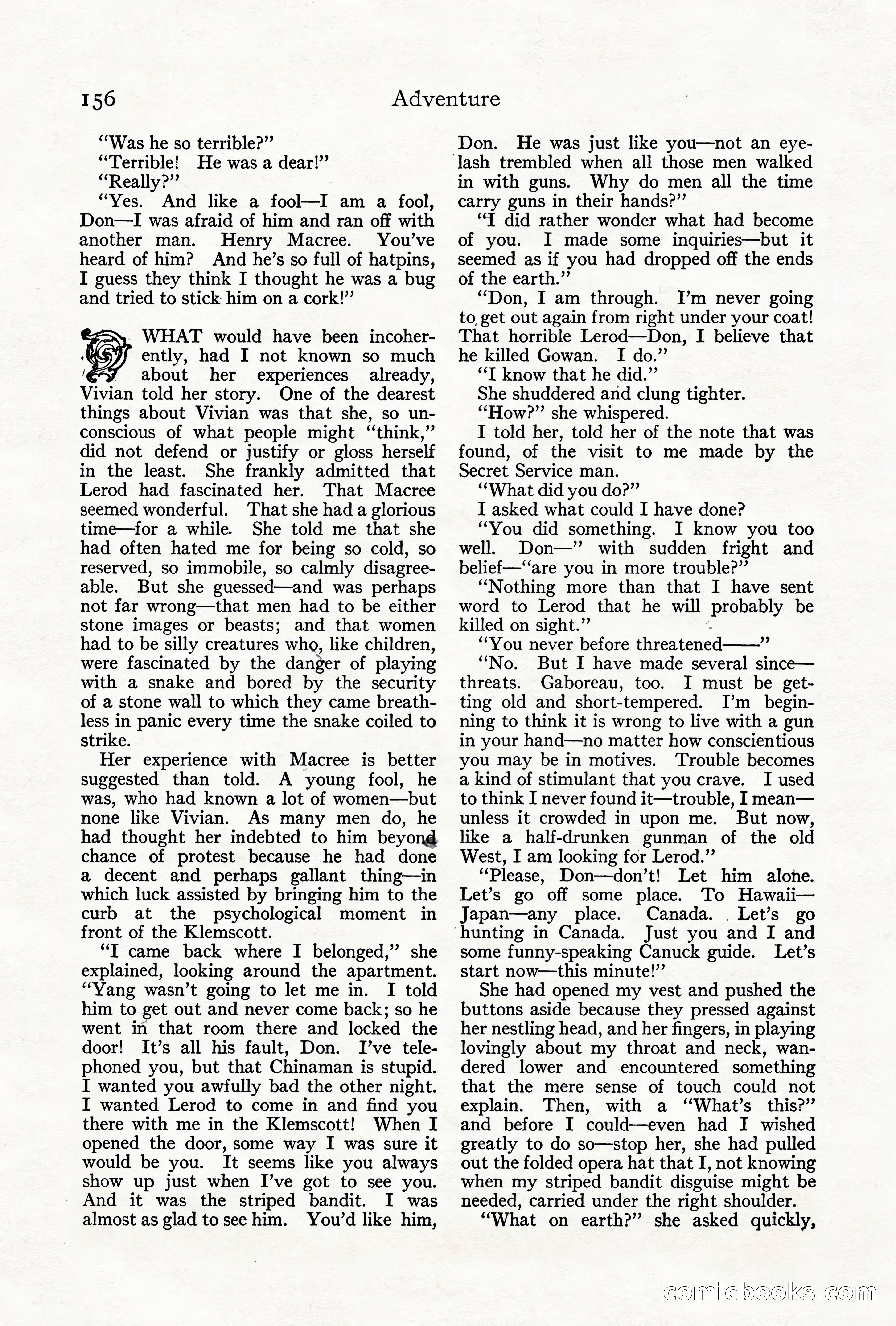 Adventure Magazine, June 3, 1919 — page 162 of 200