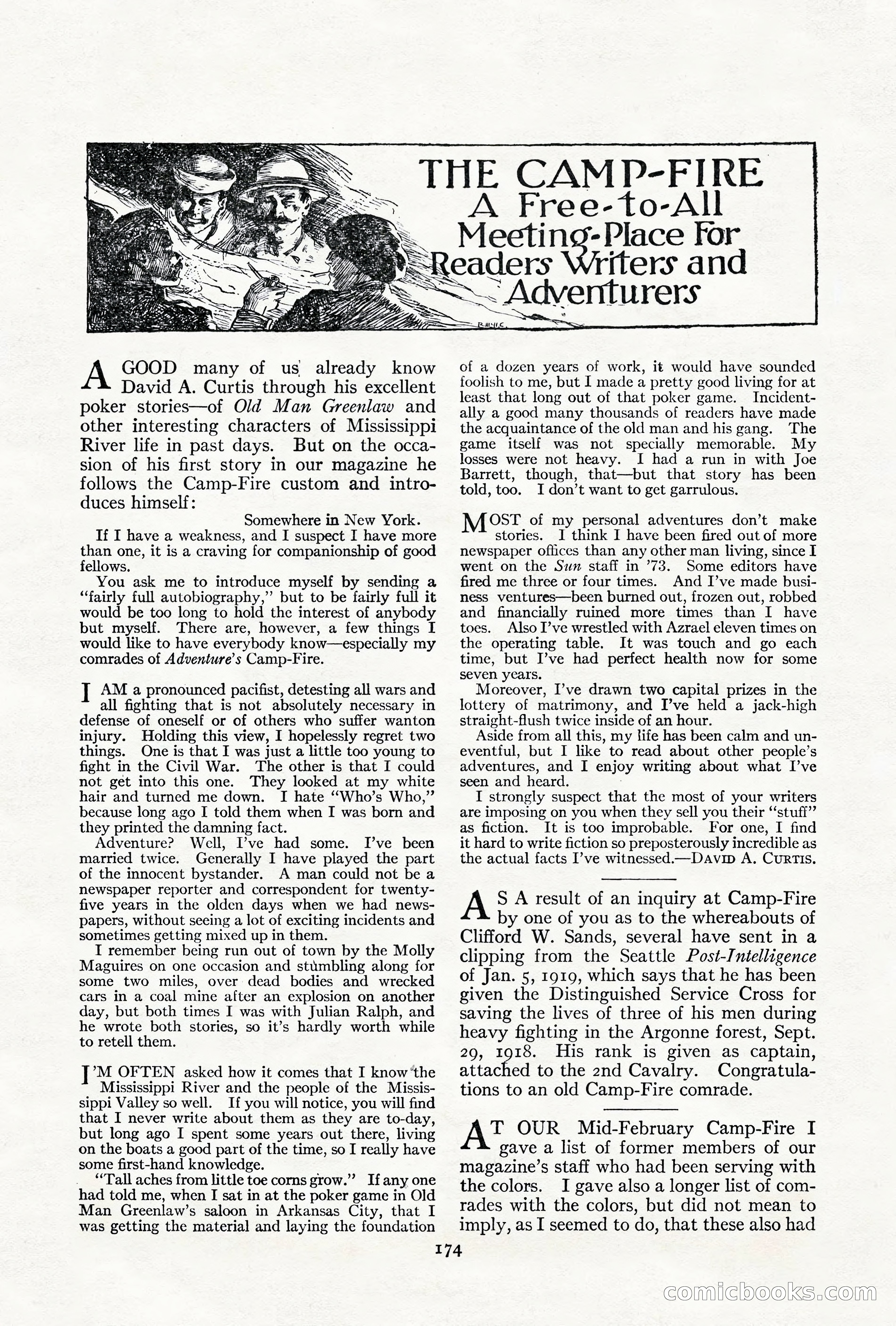 Adventure Magazine, June 3, 1919 — page 180 of 200
