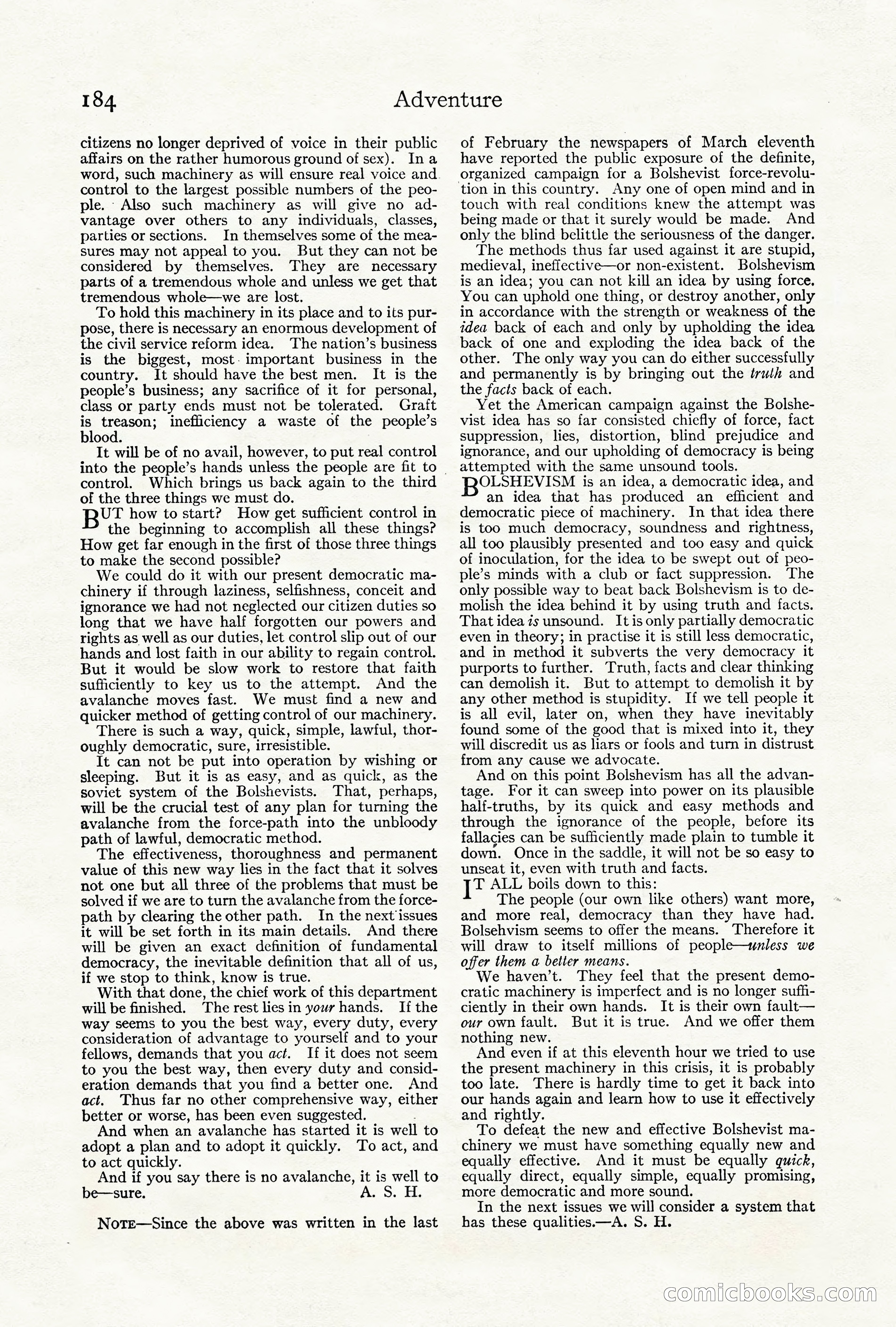 Adventure Magazine, June 3, 1919 — page 190 of 200