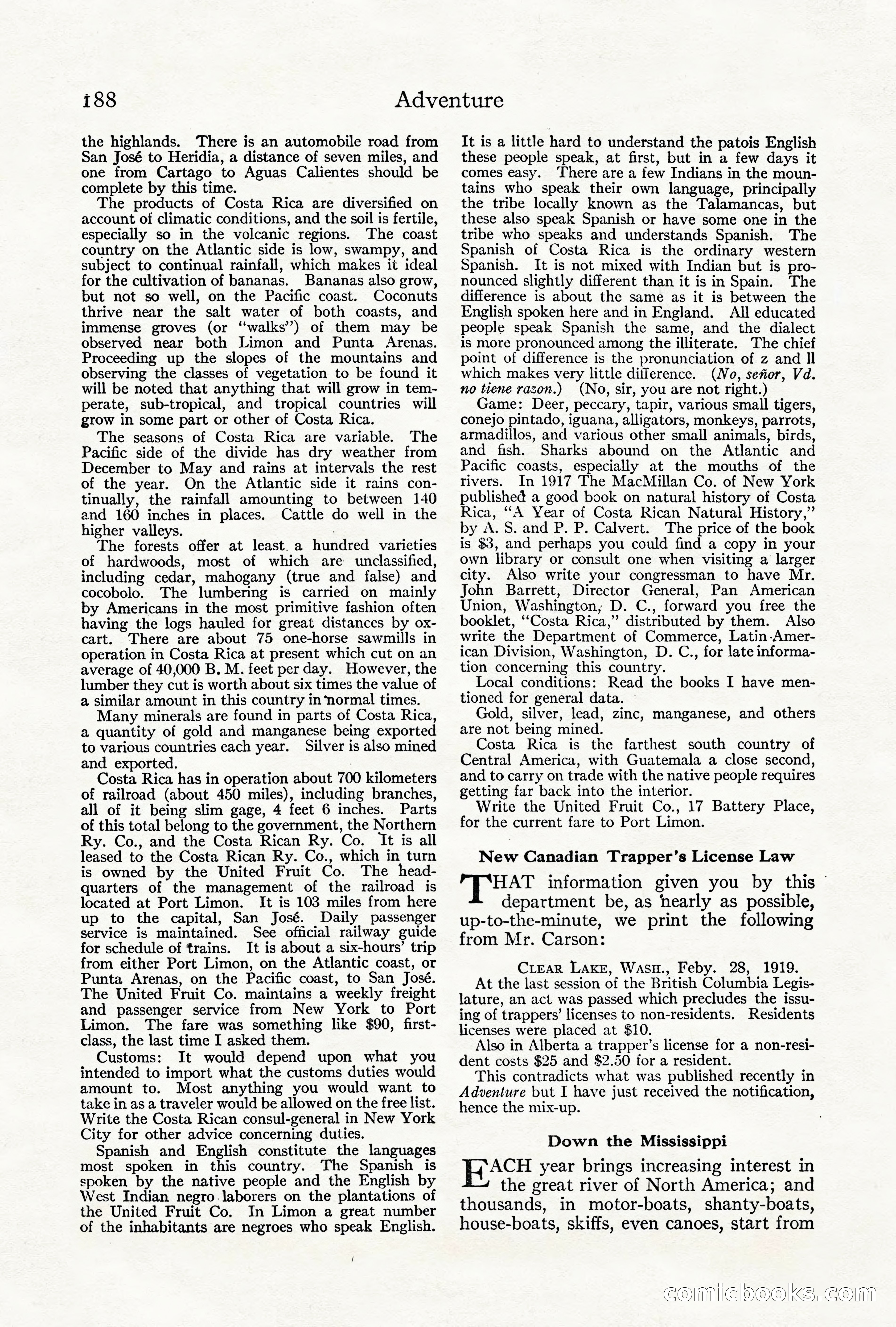 Adventure Magazine, June 3, 1919 — page 194 of 200