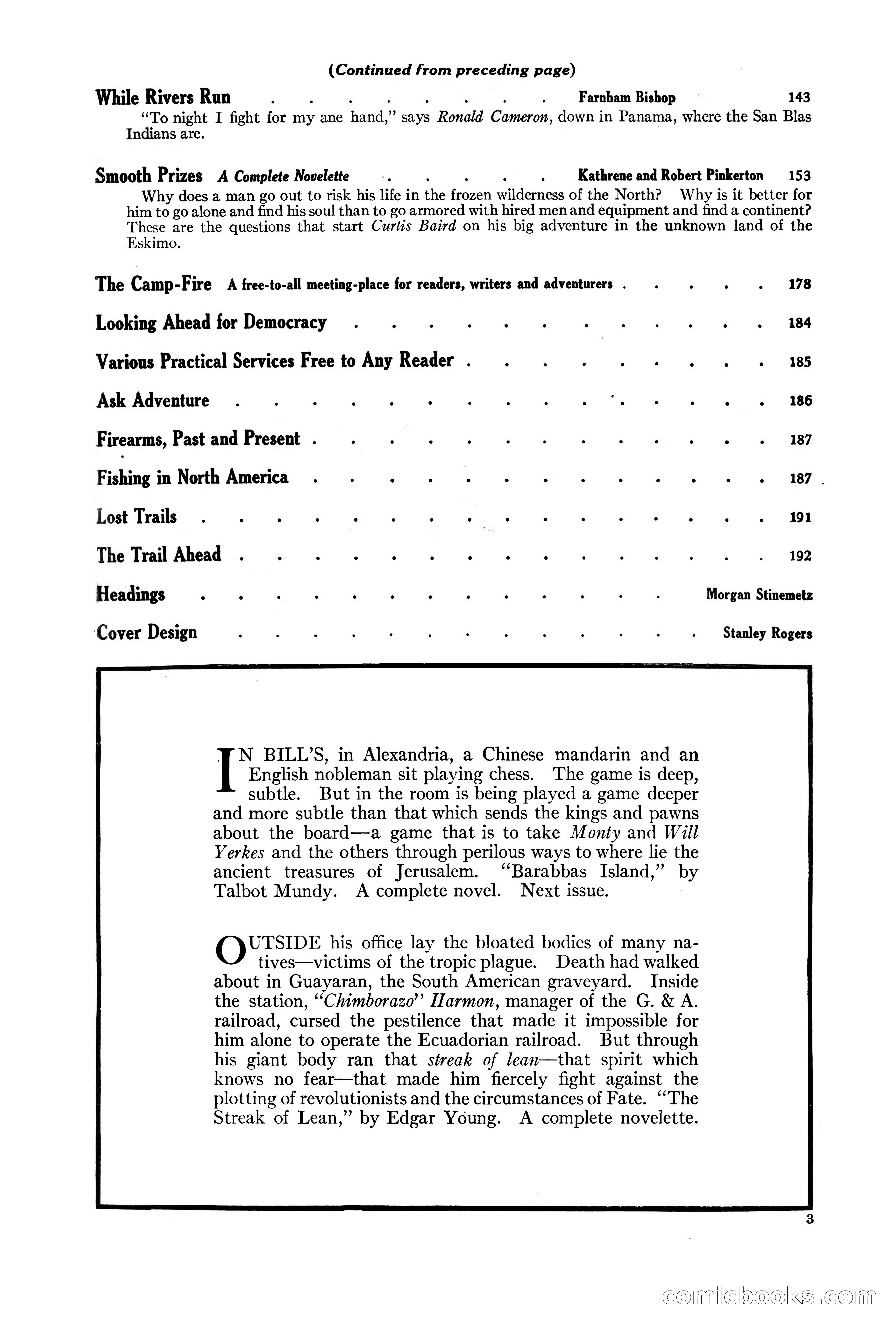 Adventure Magazine, October 3, 1919 — page 5 of 206