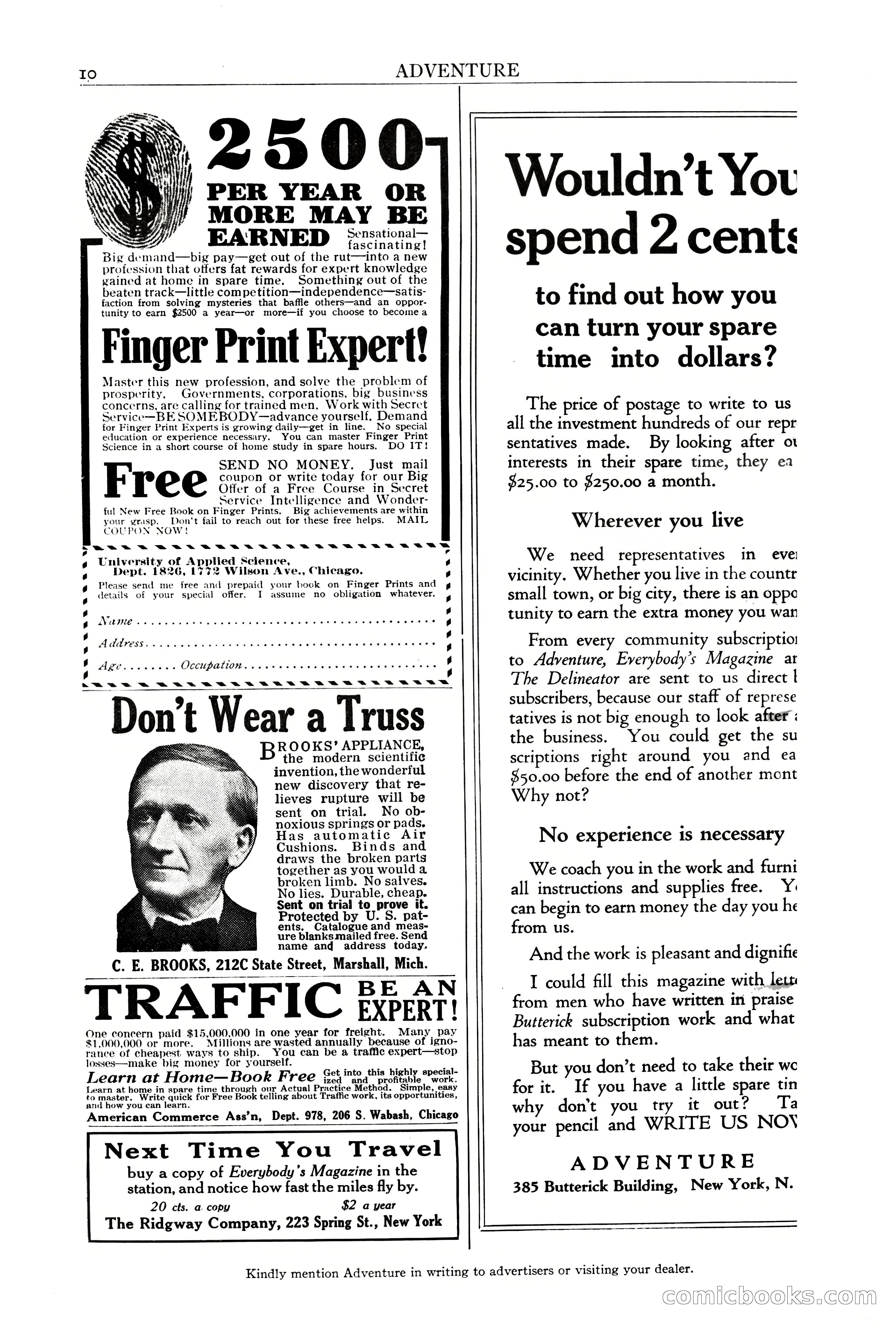 Adventure Magazine, October 3, 1919 — page 12 of 206