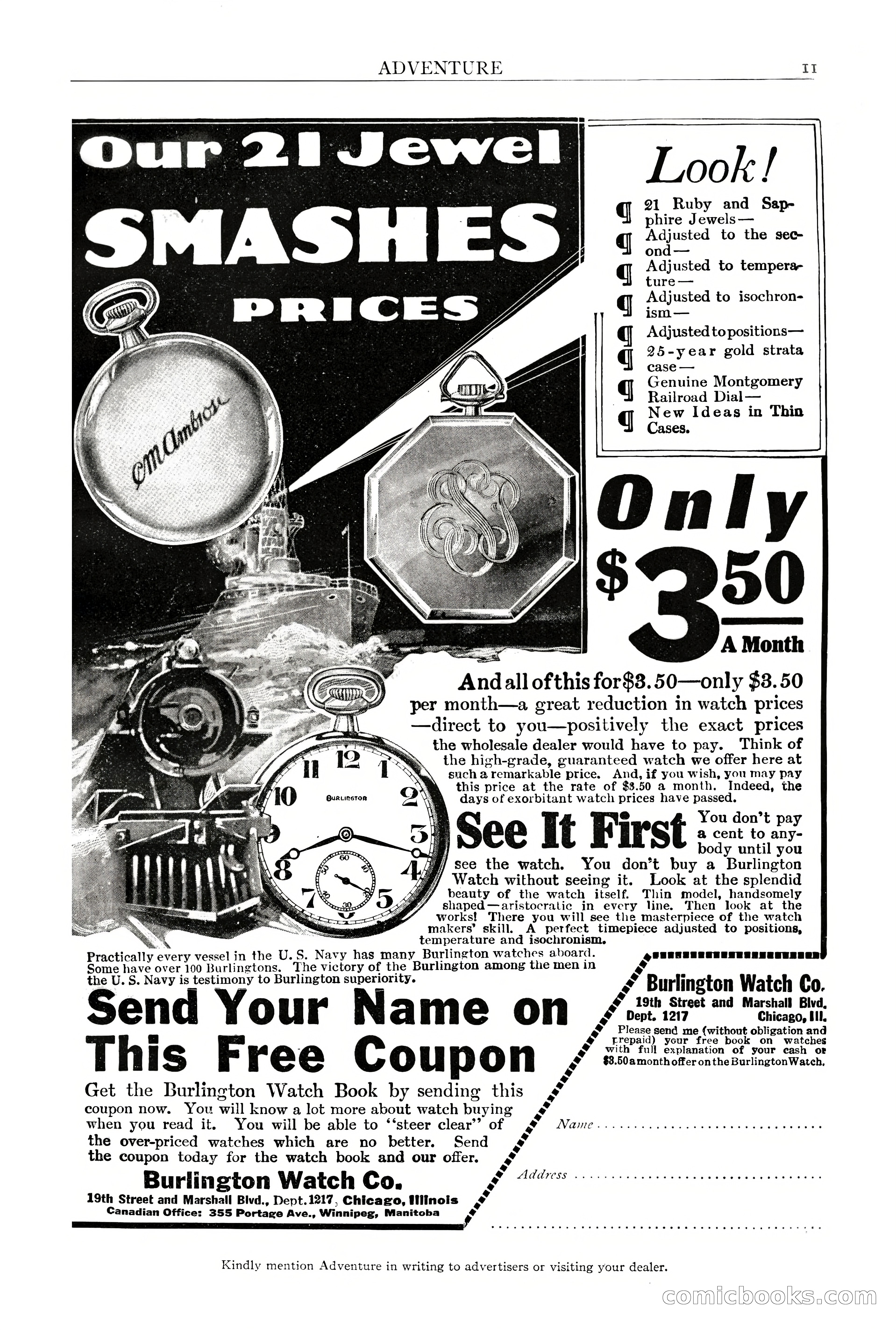 Adventure Magazine, October 3, 1919 — page 13 of 206