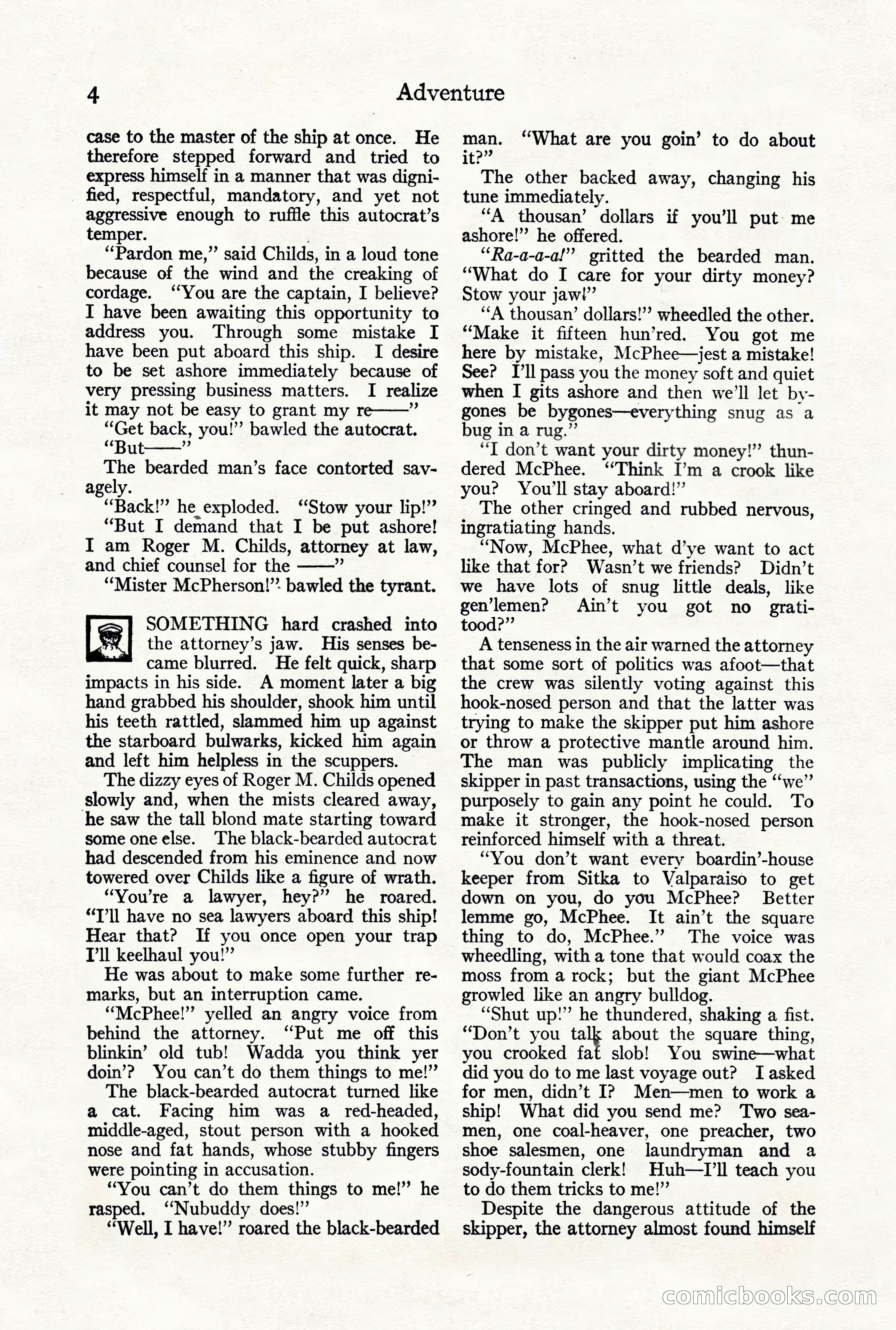 Adventure Magazine, October 3, 1919 — page 18 of 206