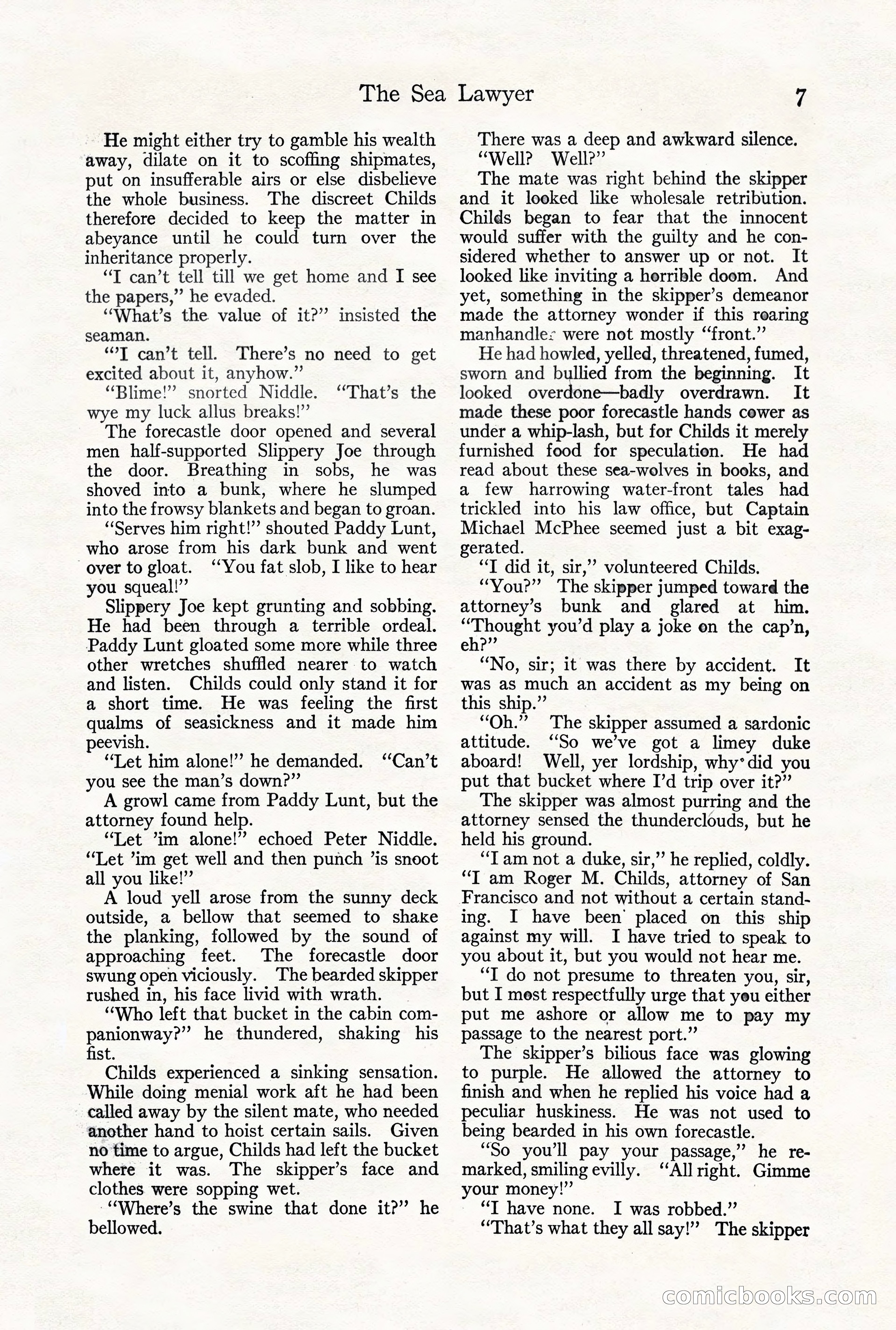 Adventure Magazine, October 3, 1919 — page 21 of 206