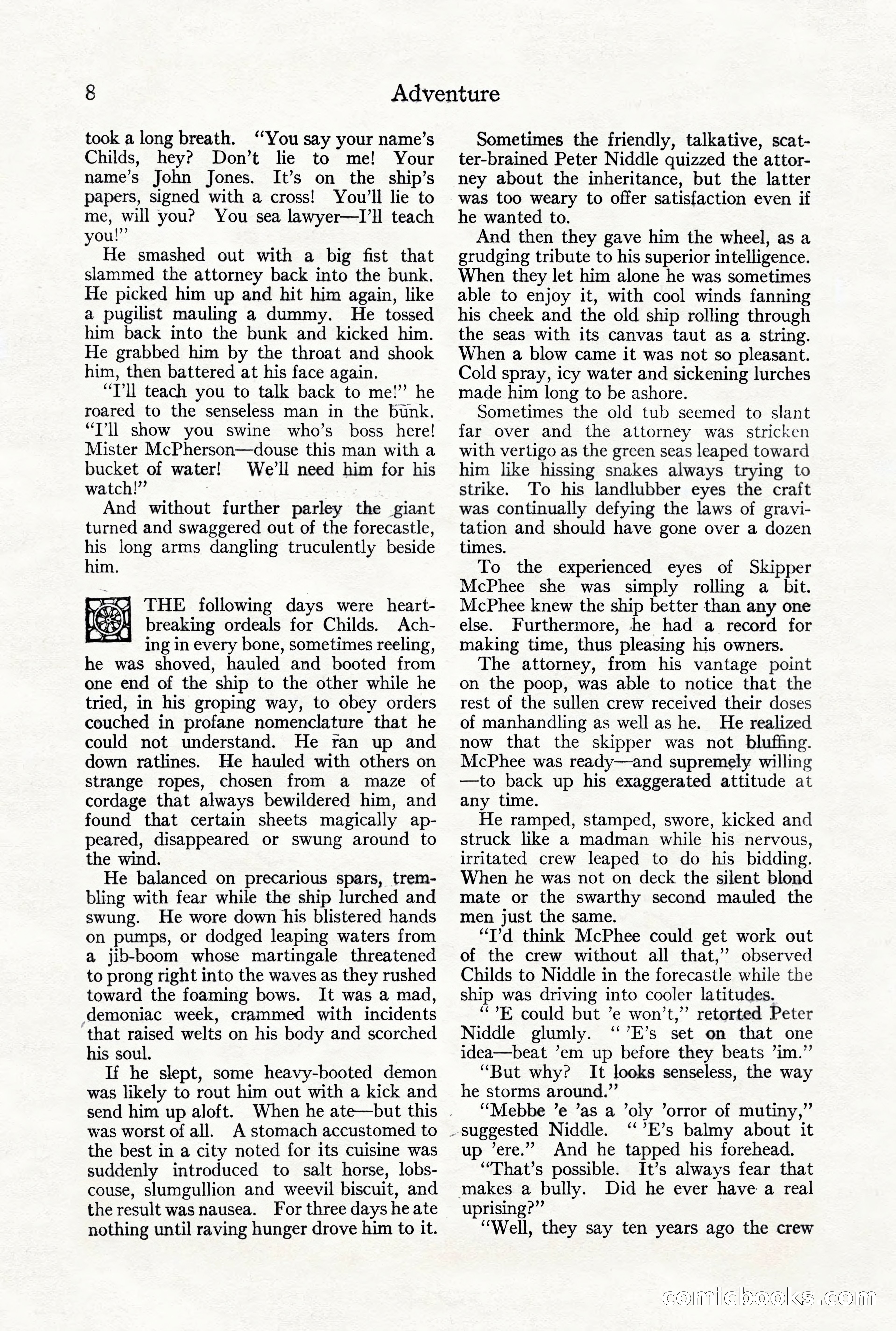 Adventure Magazine, October 3, 1919 — page 22 of 206