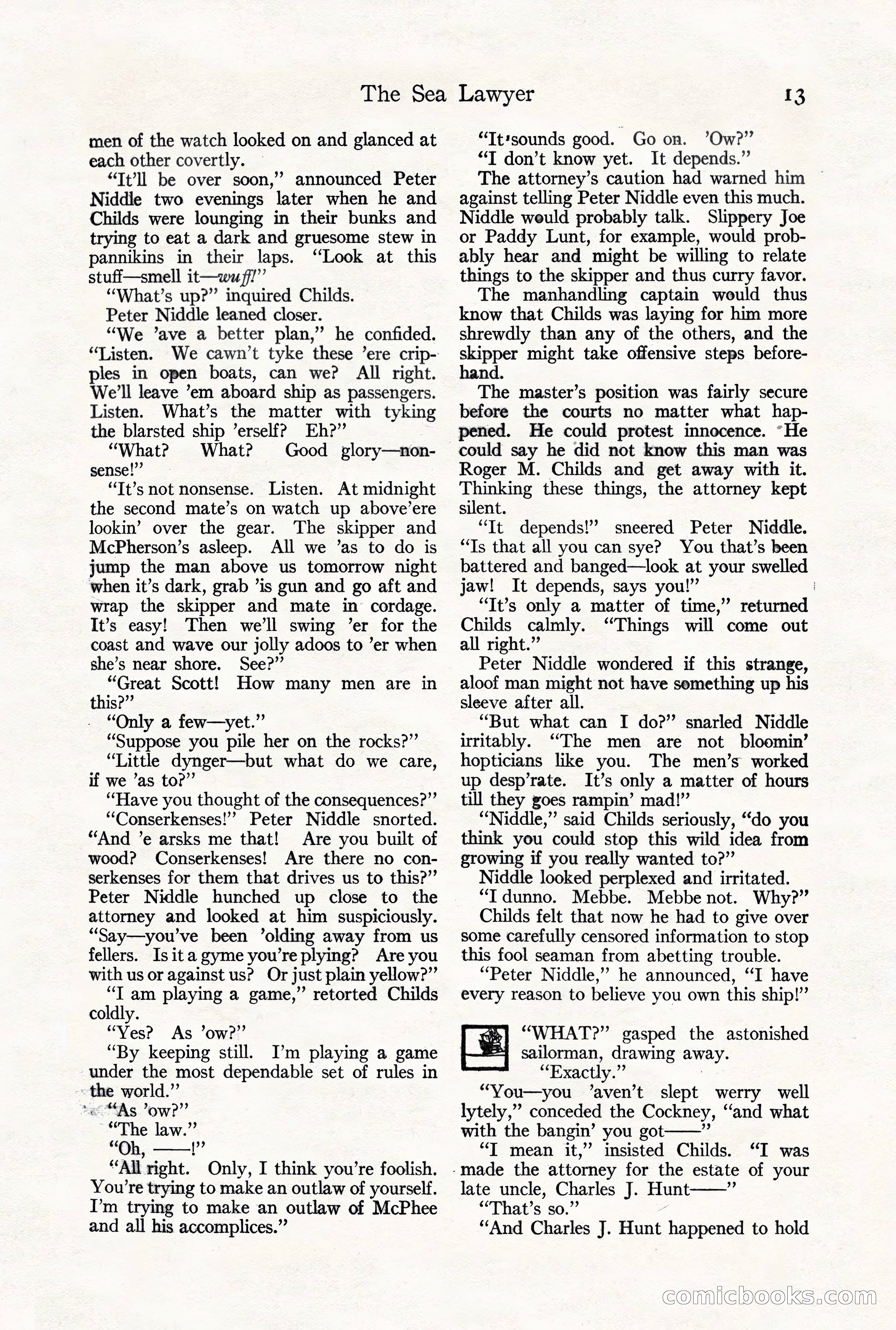 Adventure Magazine, October 3, 1919 — page 27 of 206