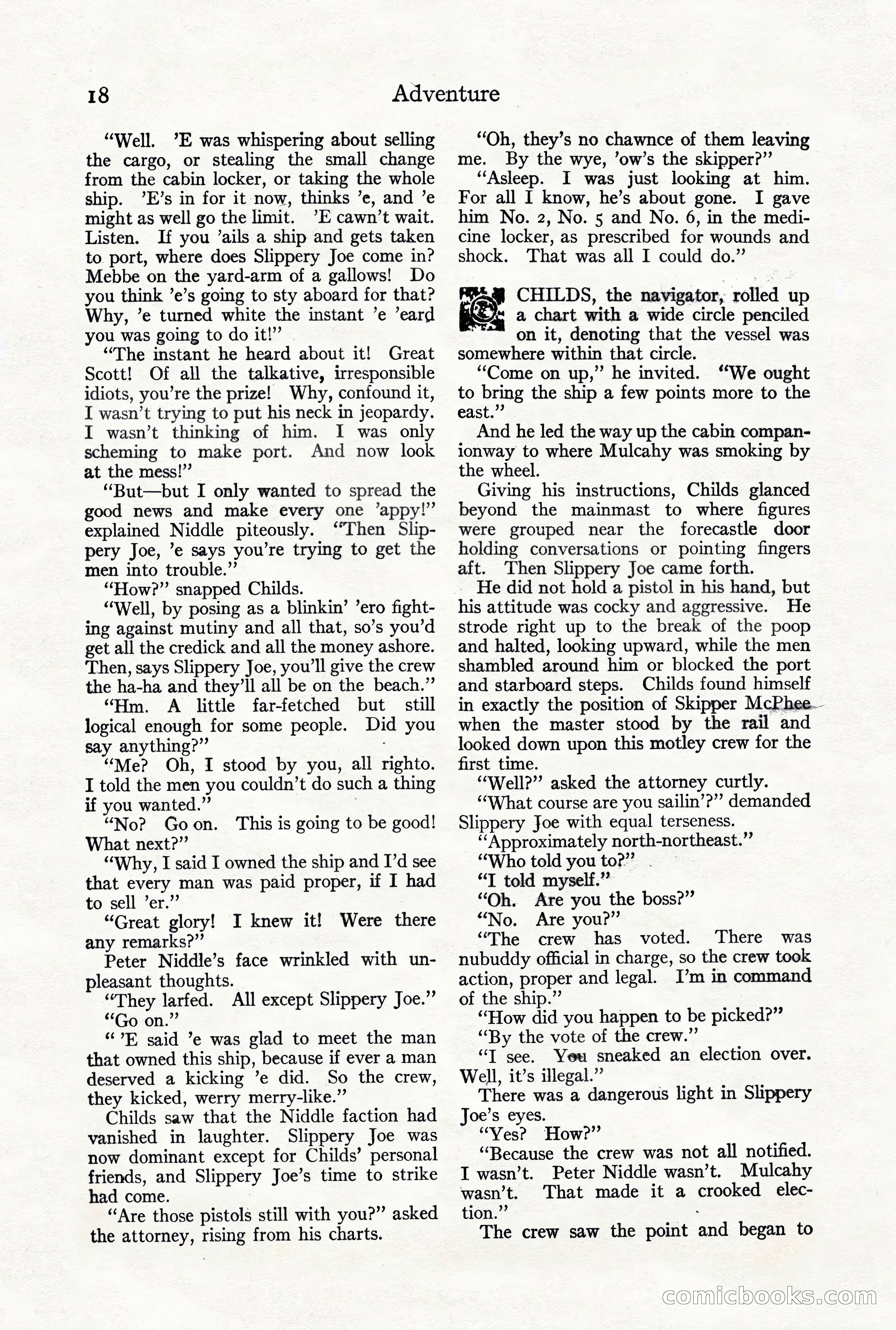 Adventure Magazine, October 3, 1919 — page 32 of 206