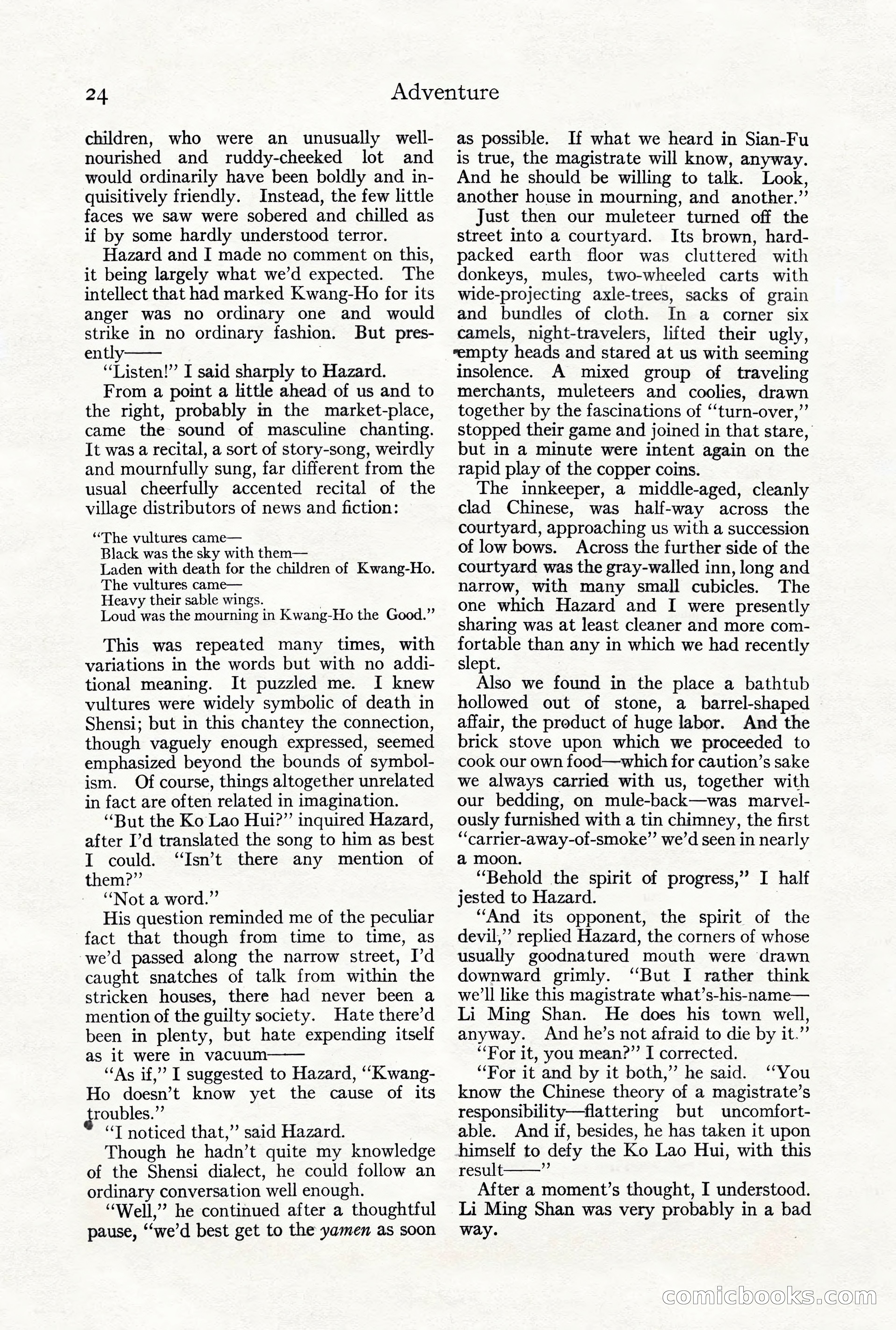 Adventure Magazine, October 3, 1919 — page 38 of 206
