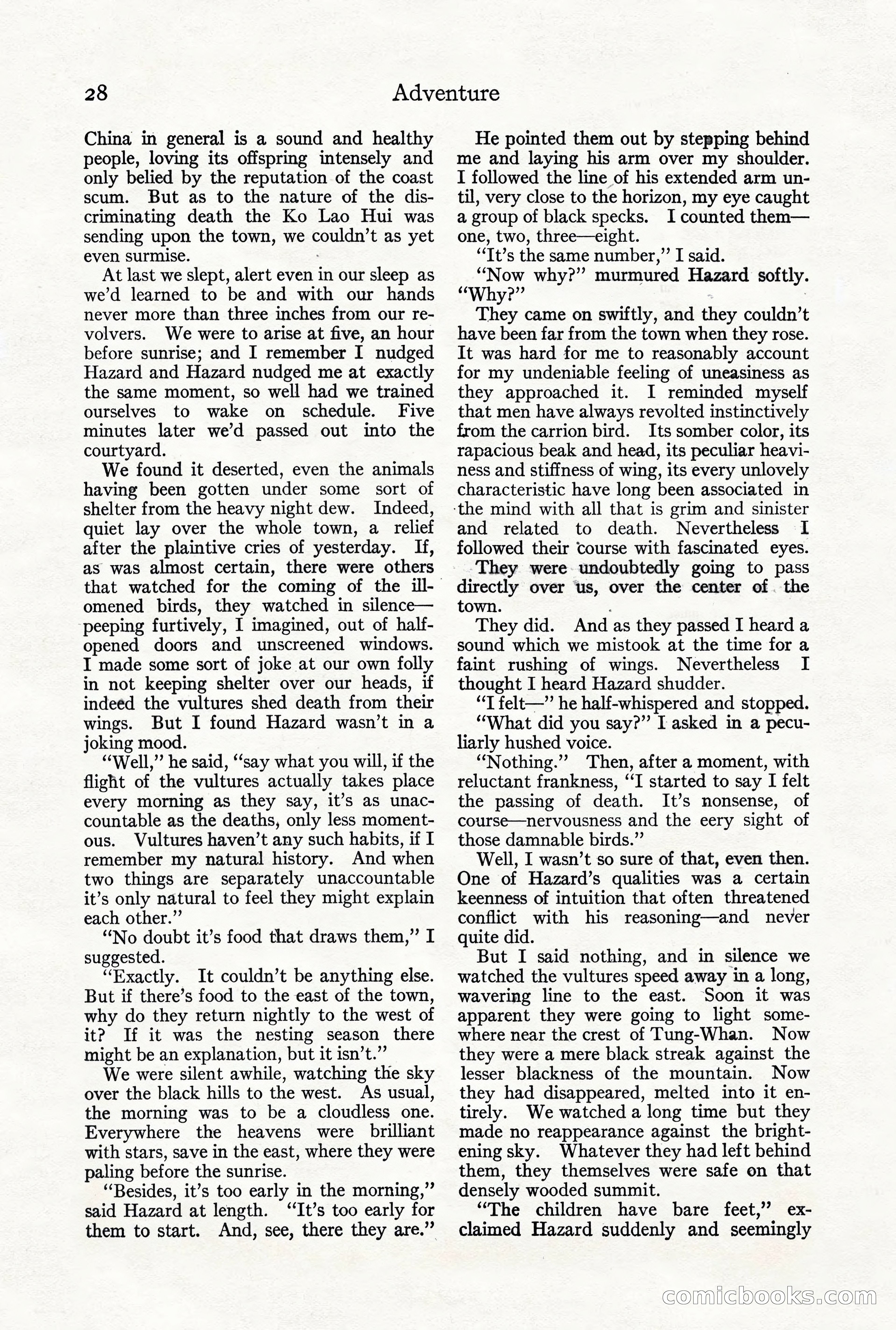 Adventure Magazine, October 3, 1919 — page 42 of 206