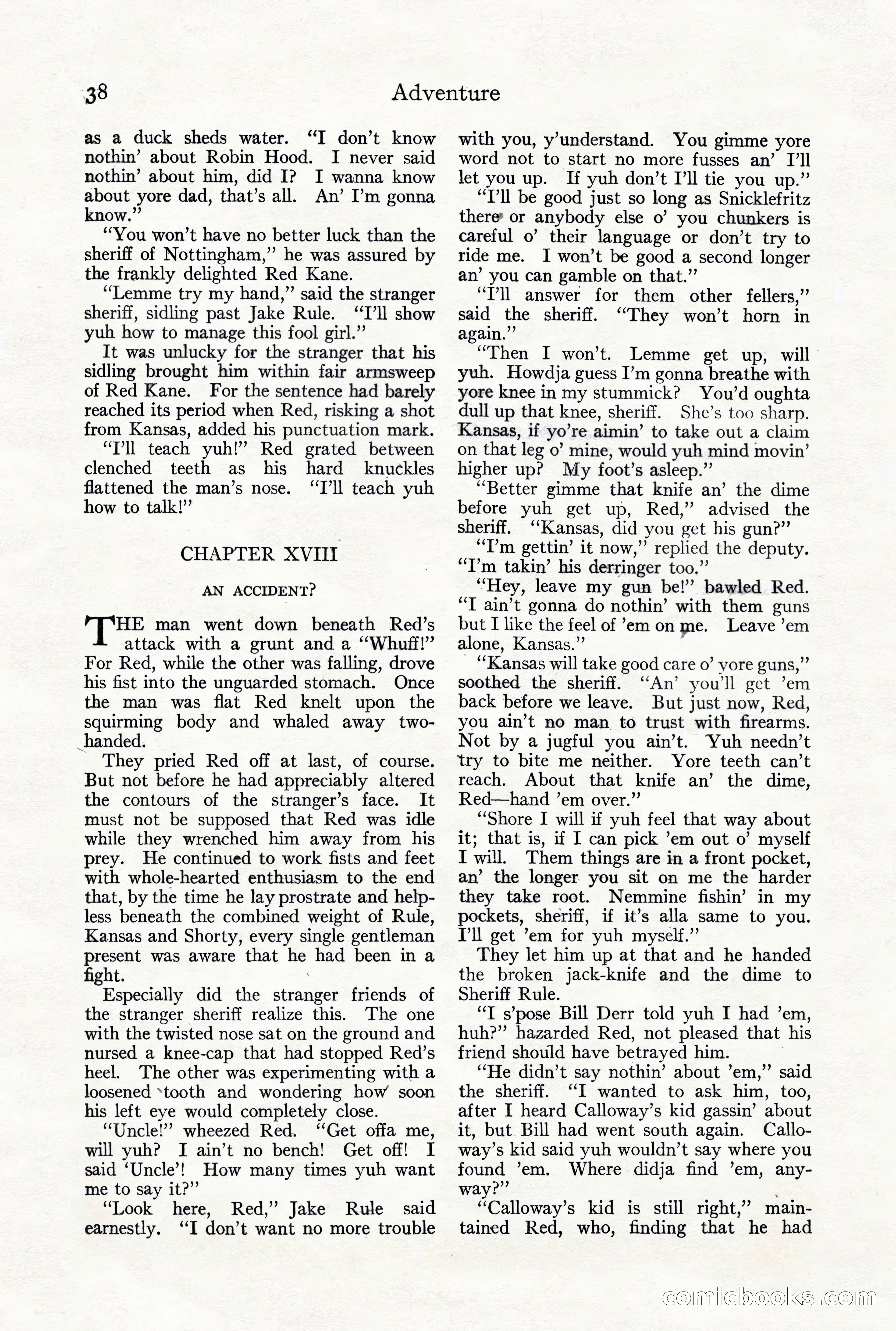 Adventure Magazine, October 3, 1919 — page 52 of 206