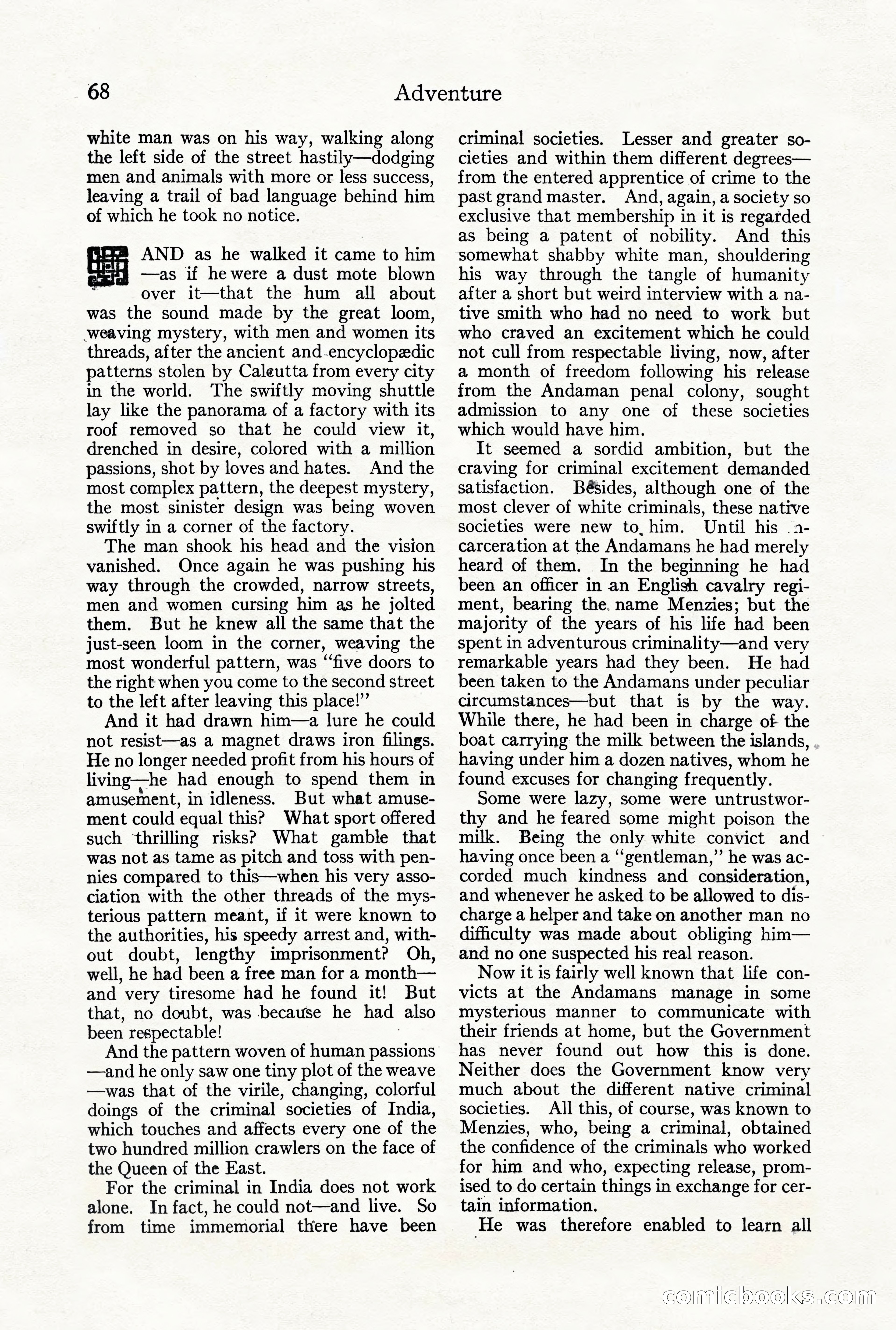Adventure Magazine, October 3, 1919 — page 82 of 206