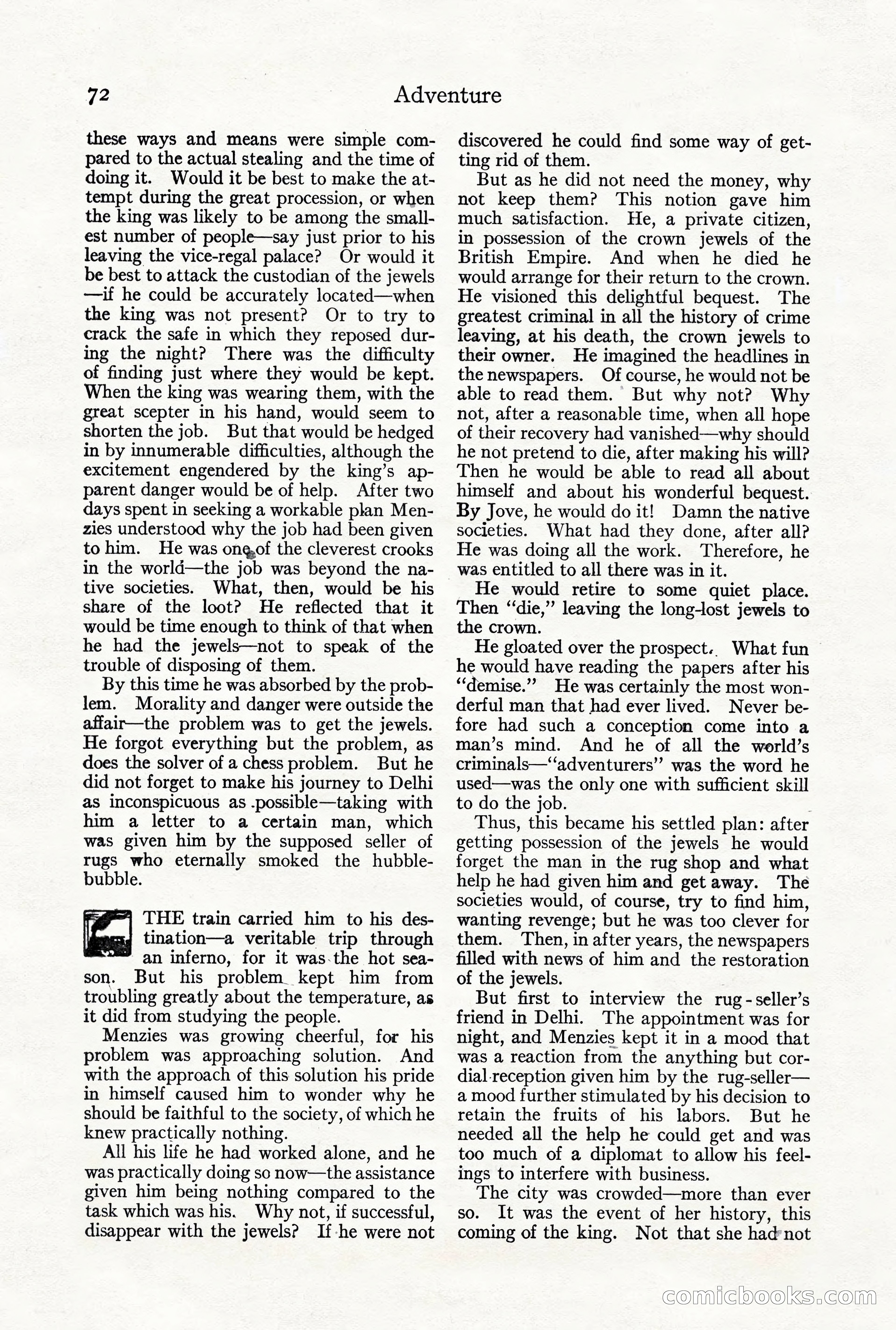 Adventure Magazine, October 3, 1919 — page 86 of 206