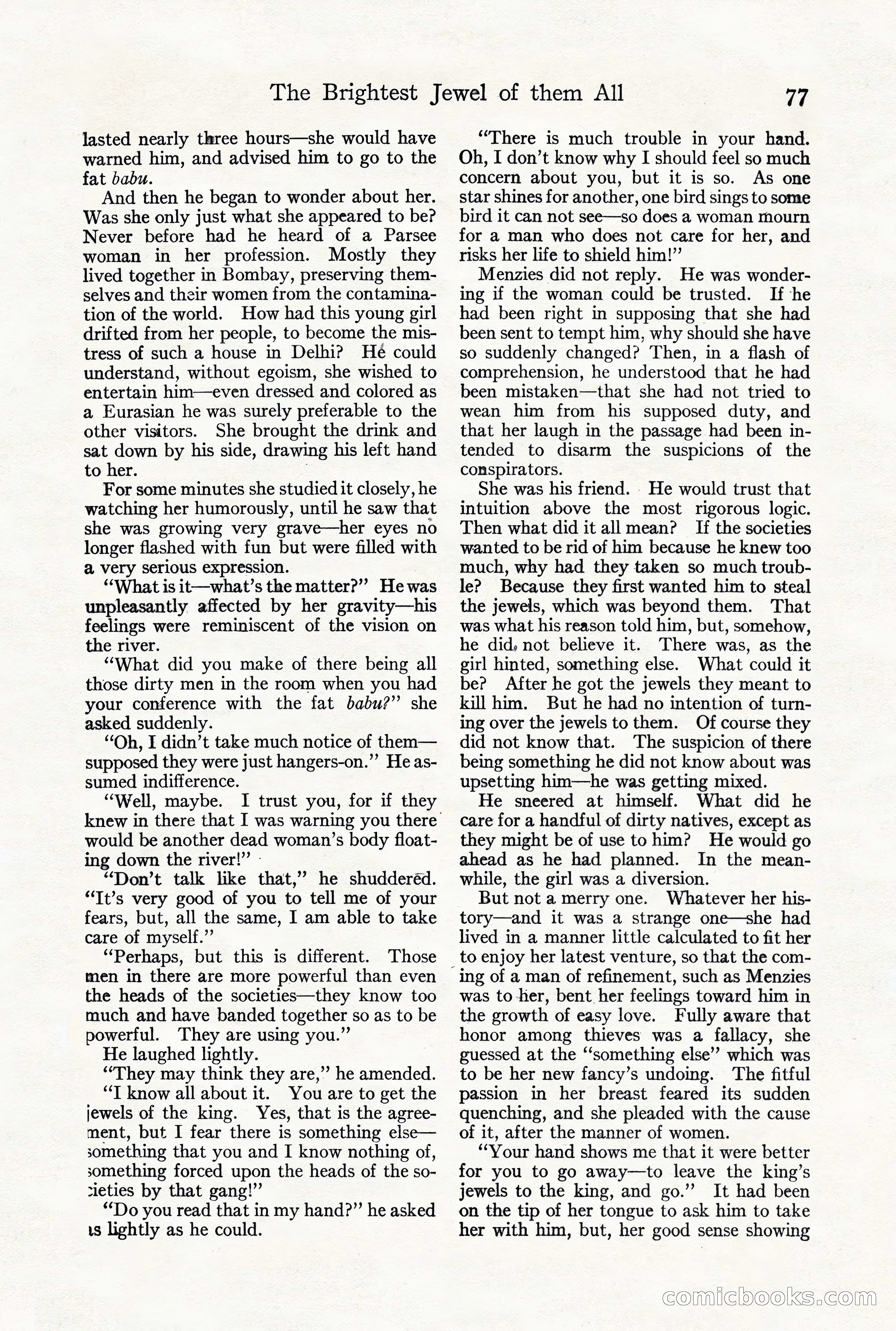 Adventure Magazine, October 3, 1919 — page 91 of 206