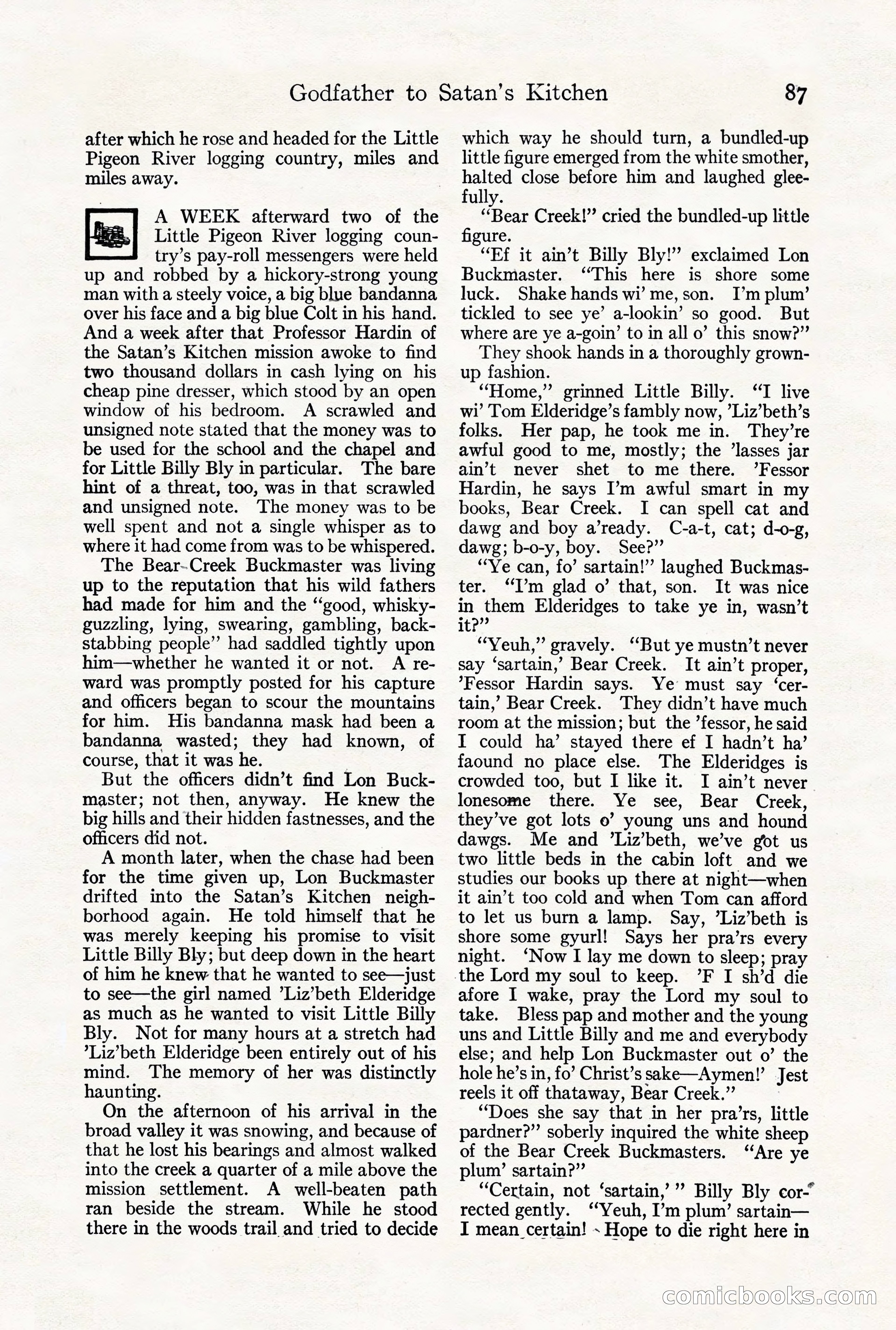 Adventure Magazine, October 3, 1919 — page 101 of 206