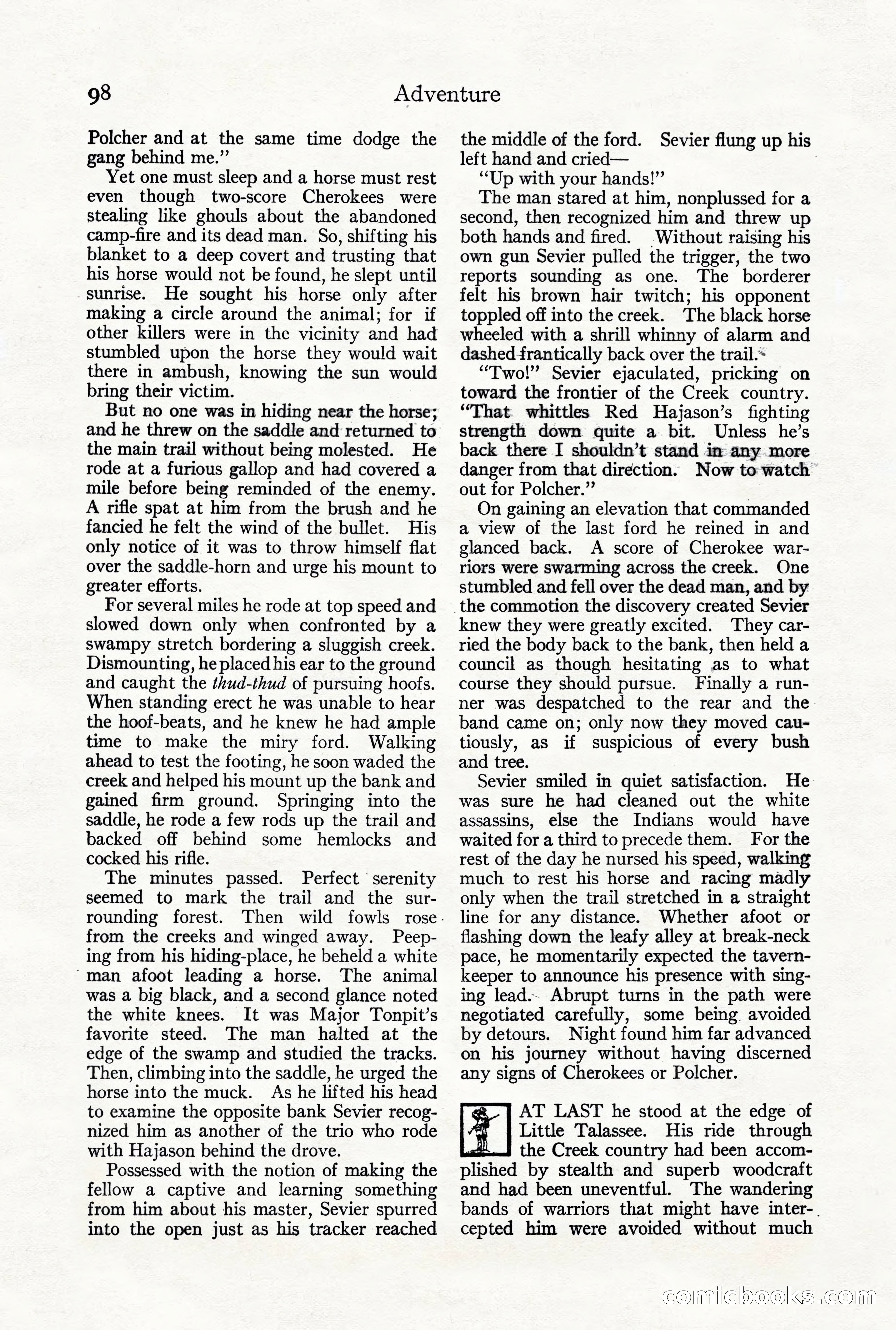 Adventure Magazine, October 3, 1919 — page 112 of 206