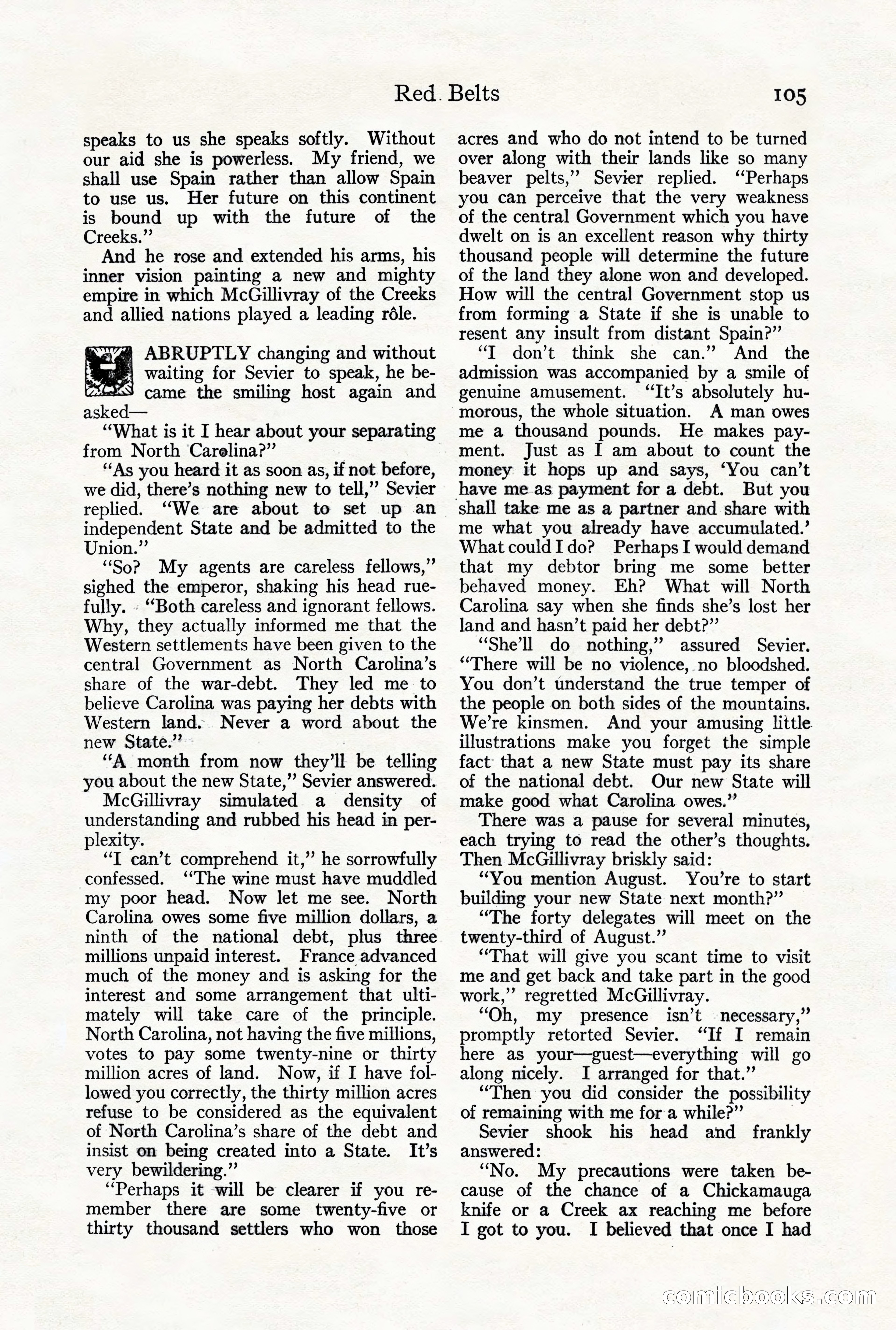 Adventure Magazine, October 3, 1919 — page 119 of 206
