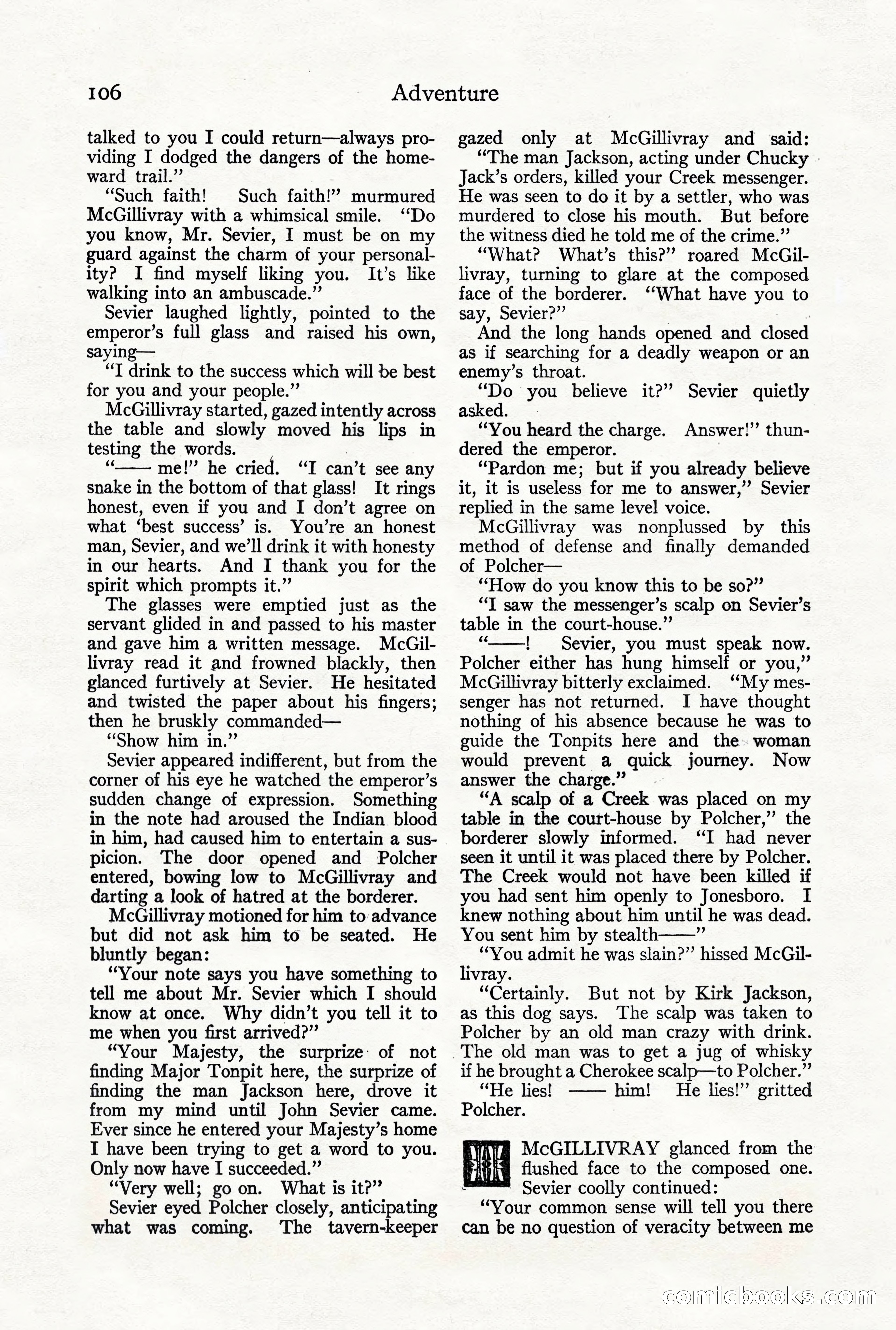 Adventure Magazine, October 3, 1919 — page 120 of 206