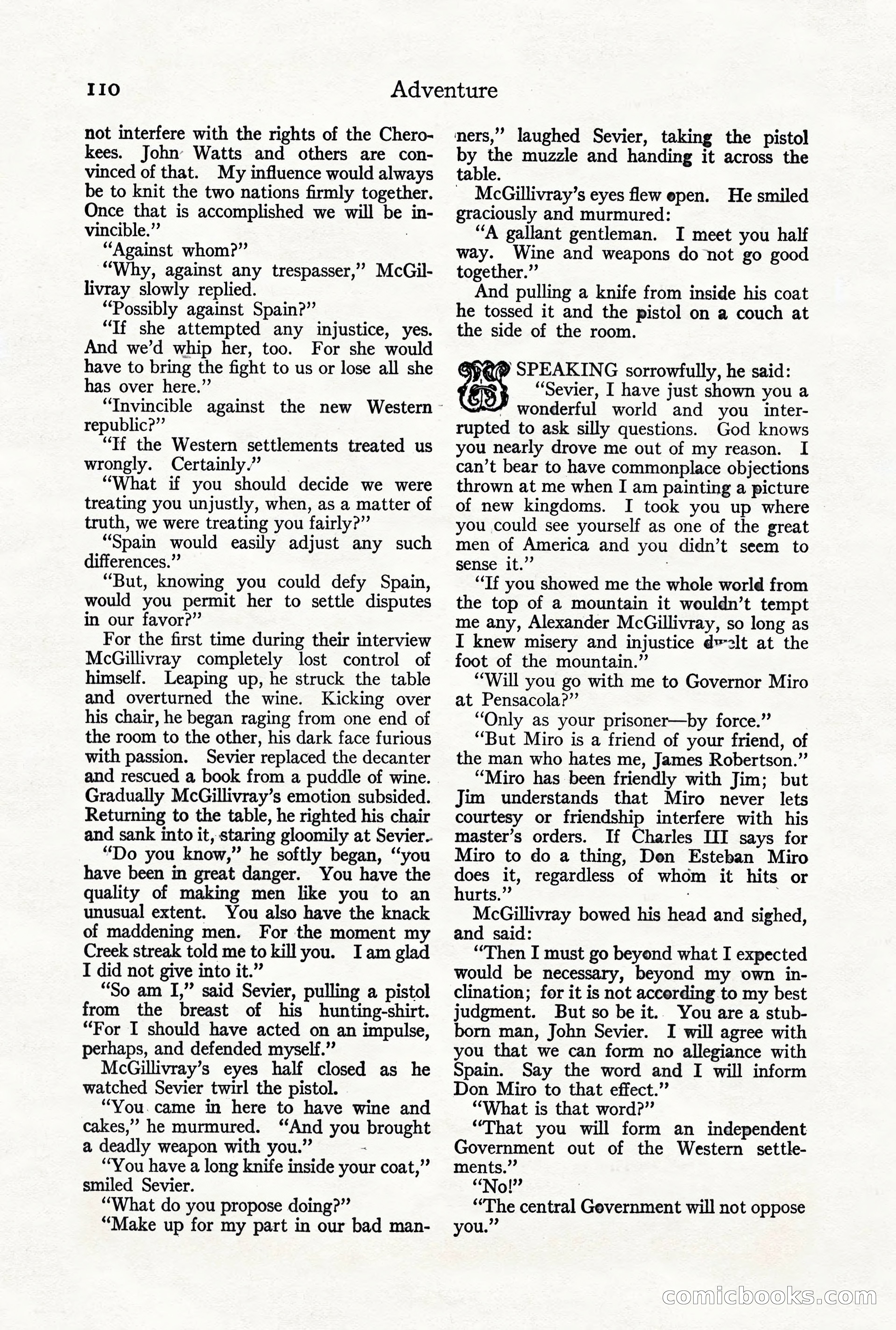 Adventure Magazine, October 3, 1919 — page 124 of 206
