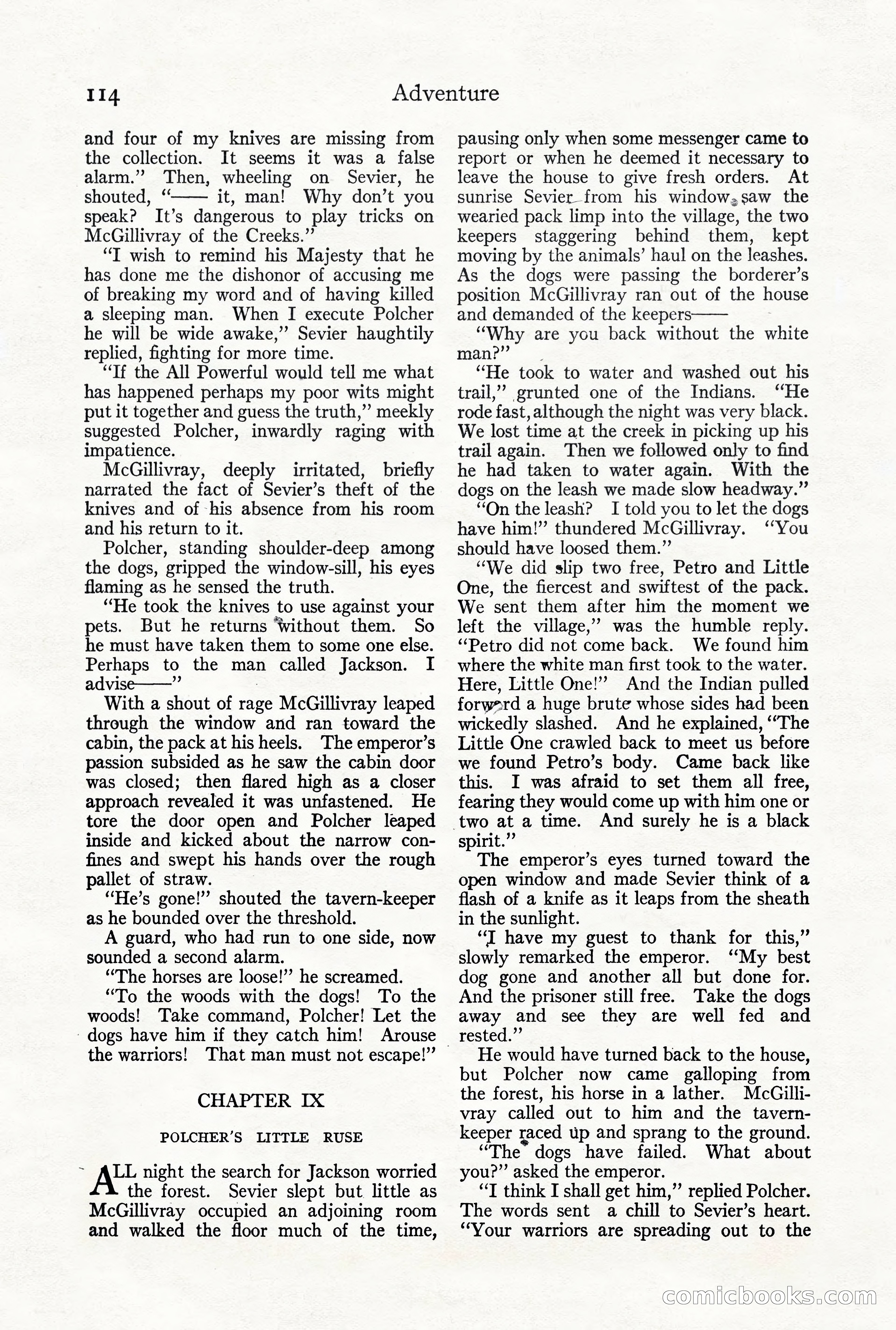 Adventure Magazine, October 3, 1919 — page 128 of 206