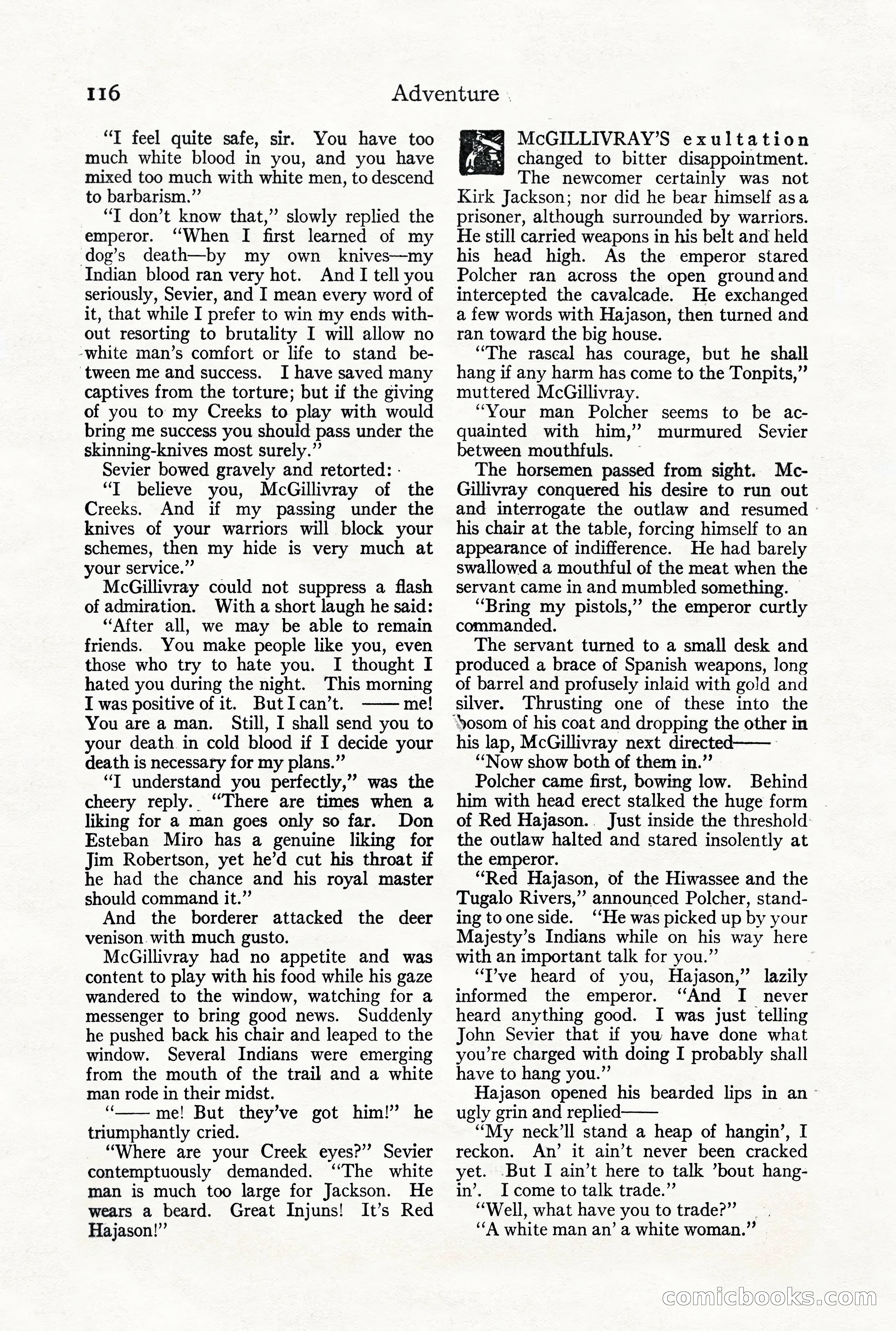 Adventure Magazine, October 3, 1919 — page 130 of 206