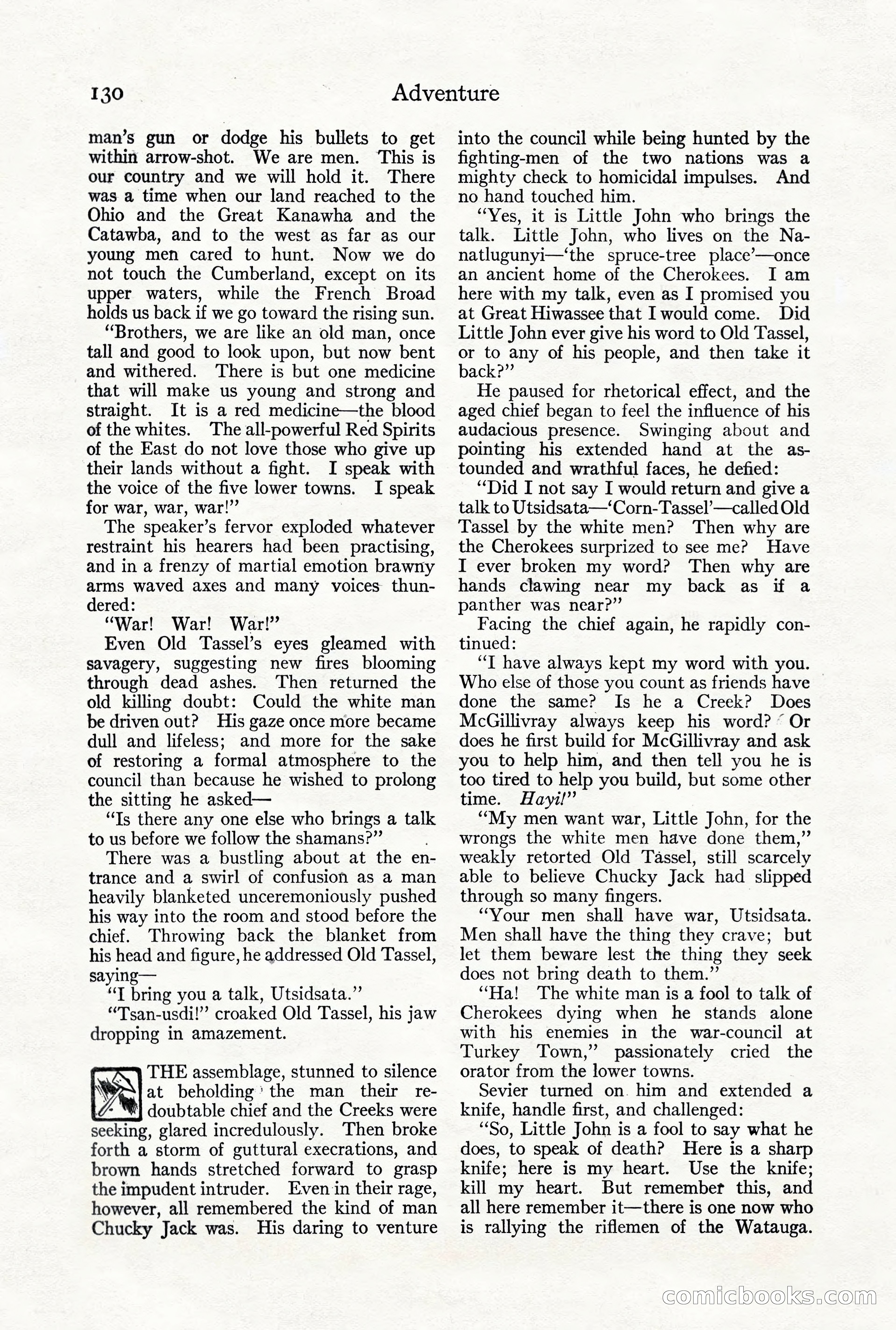 Adventure Magazine, October 3, 1919 — page 144 of 206